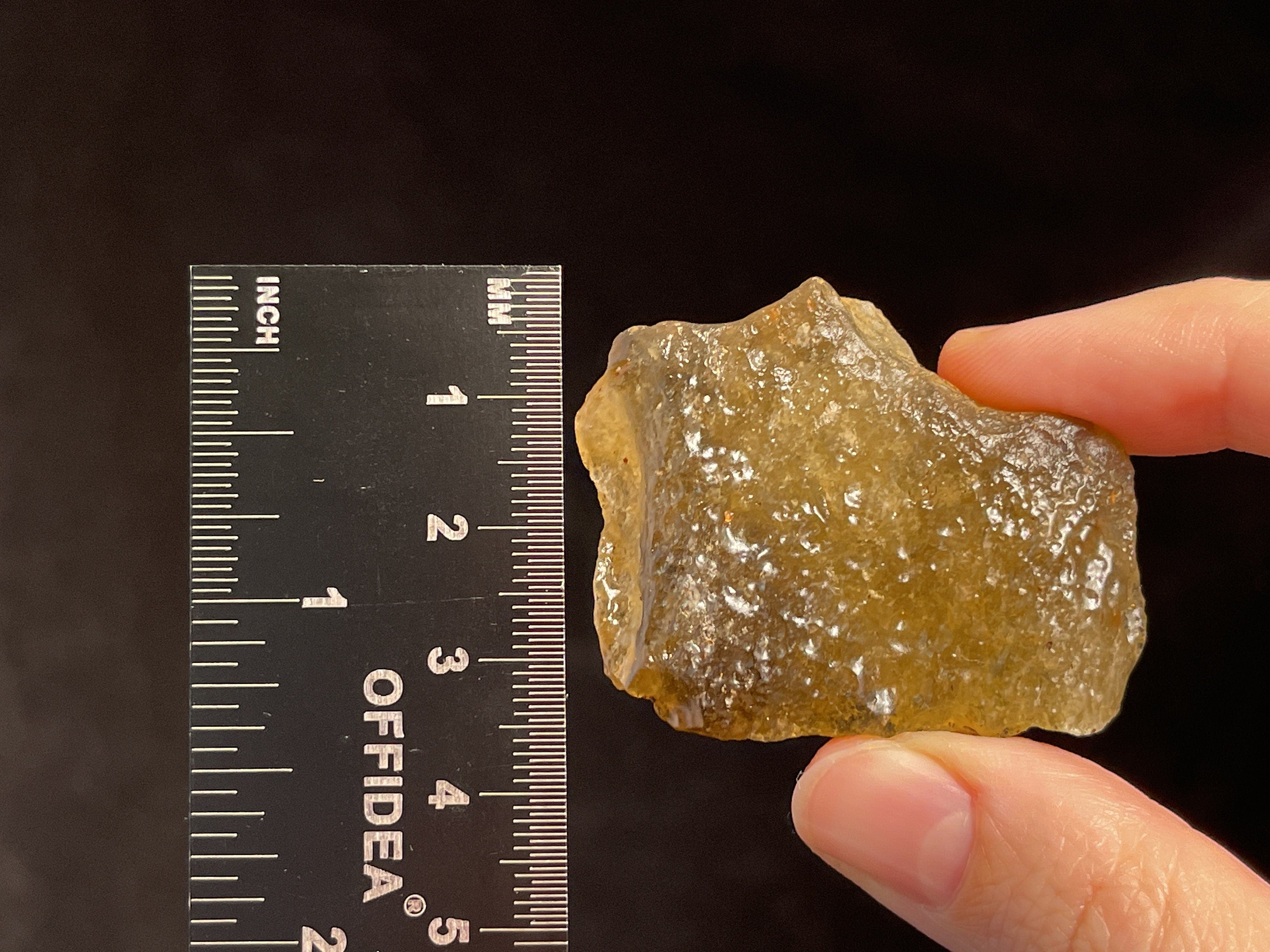 Libyan Desert Glass Raw Crystal - Rare 2A Grade 25.7g Natural Healing Stone for Meditation, Energy Work & Spiritual Healing | Metaphysical Crystals Collection