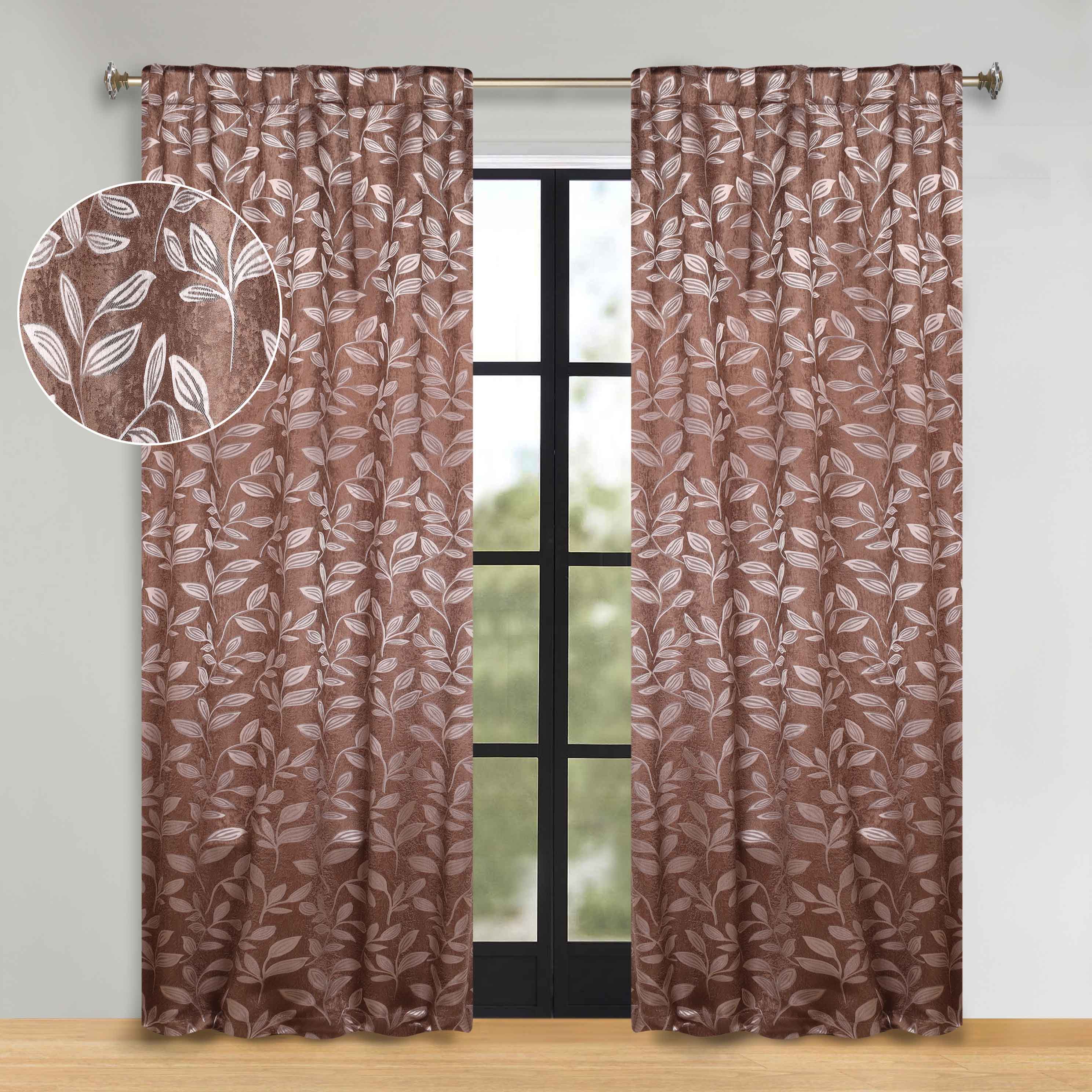 Premium Blackout Curtains for Bedroom - Super Soft Thermal Insulated Room Darkening Drapes with Back Tab Design (Set of 2 Panels) - Perfect for Nursery, Home Theater & Shift Workers