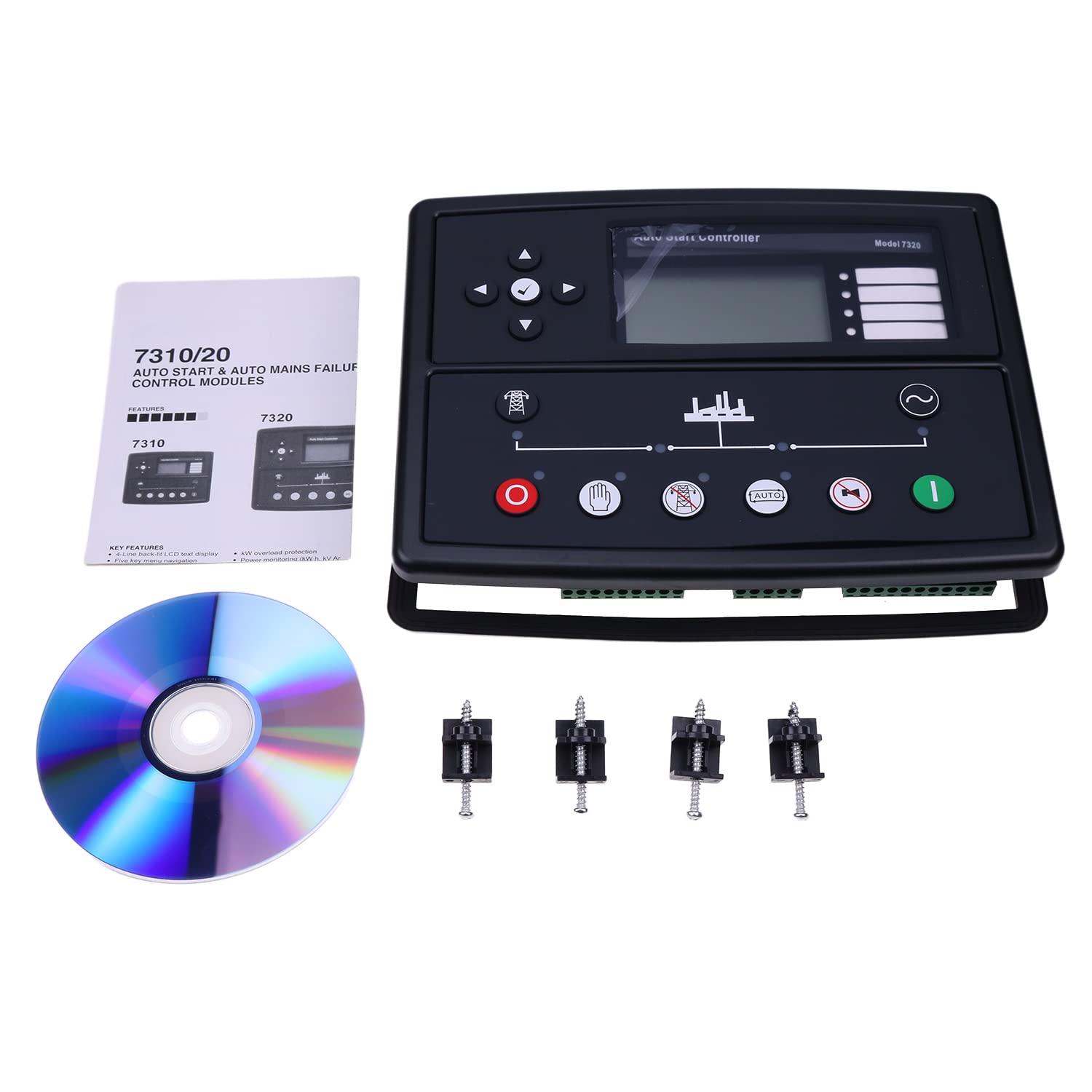 Deep Sea 7320 Generator Auto Start Control Module - DSE7320 Compatible Replacement Controller Panel for Genset - Perfect for Power Backup Systems & Emergency Generator Control