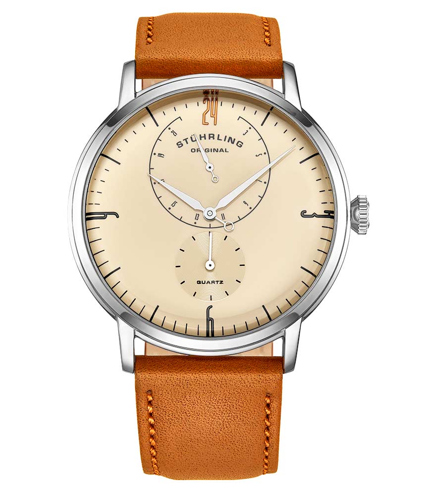 Black Dial/Silver Case/Black Leather Strap