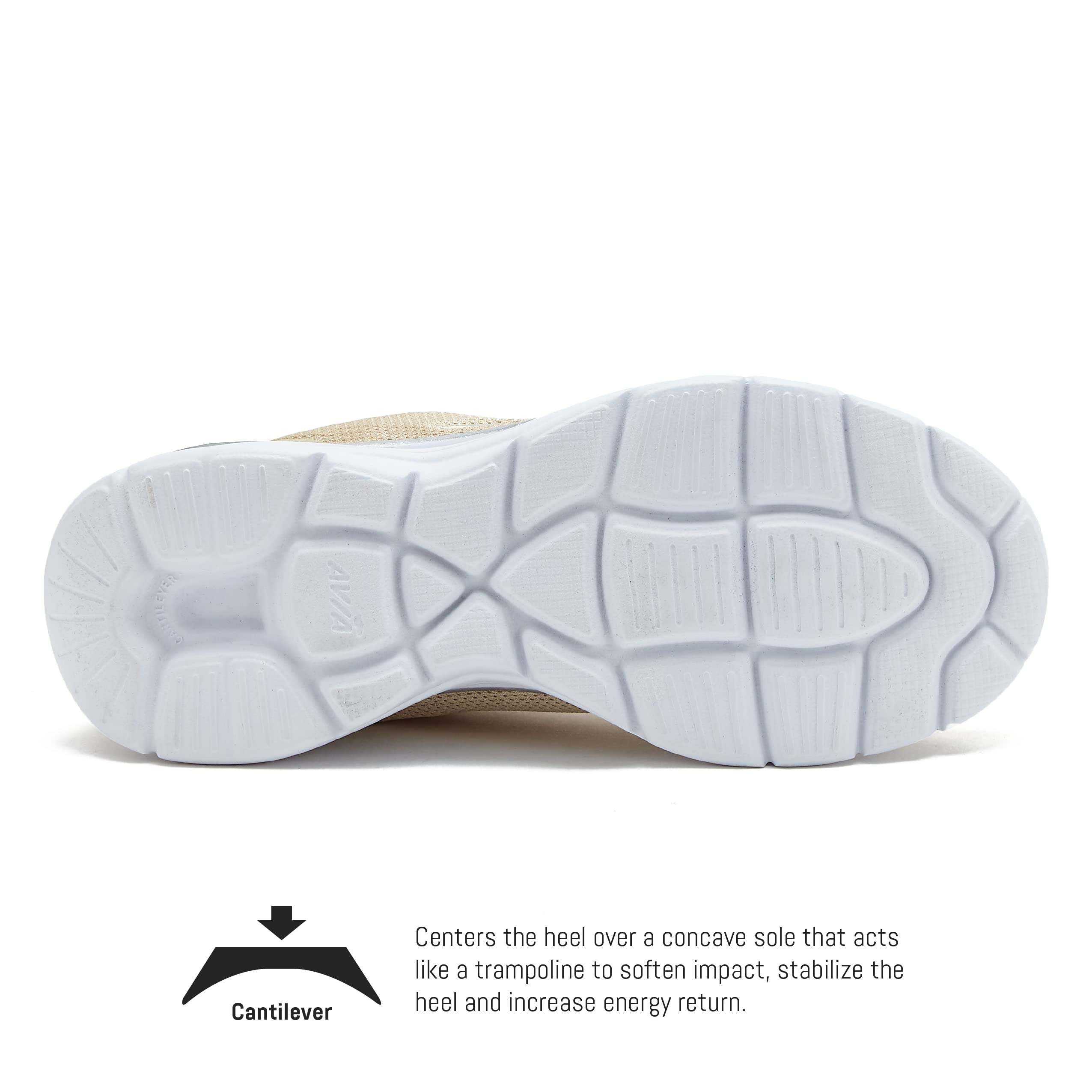 Avia Junction Women's Slip On Sneakers - Comfortable Breathable Memory Foam Walking Shoes for Women | Casual Everyday Wear, Workout, Travel & Running