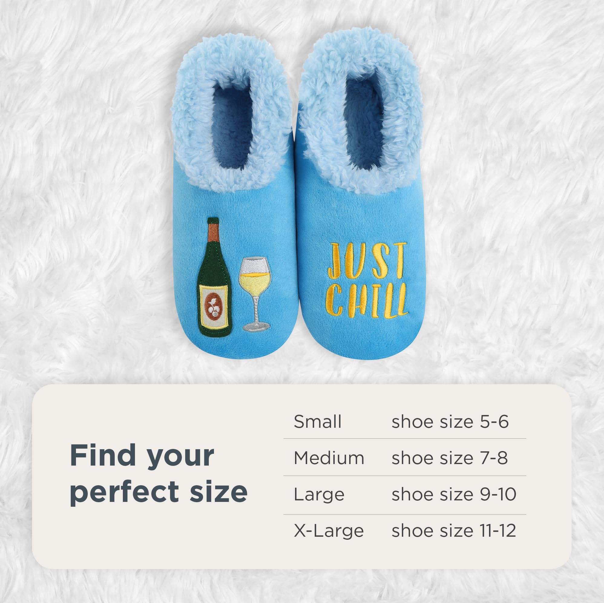 Cozy Sherpa-Lined Slipper Socks for Women - Non-Slip Fuzzy Winter Slippers with Warm Fleece Lining - Perfect for Home, Lounge & Cold Weather Comfort