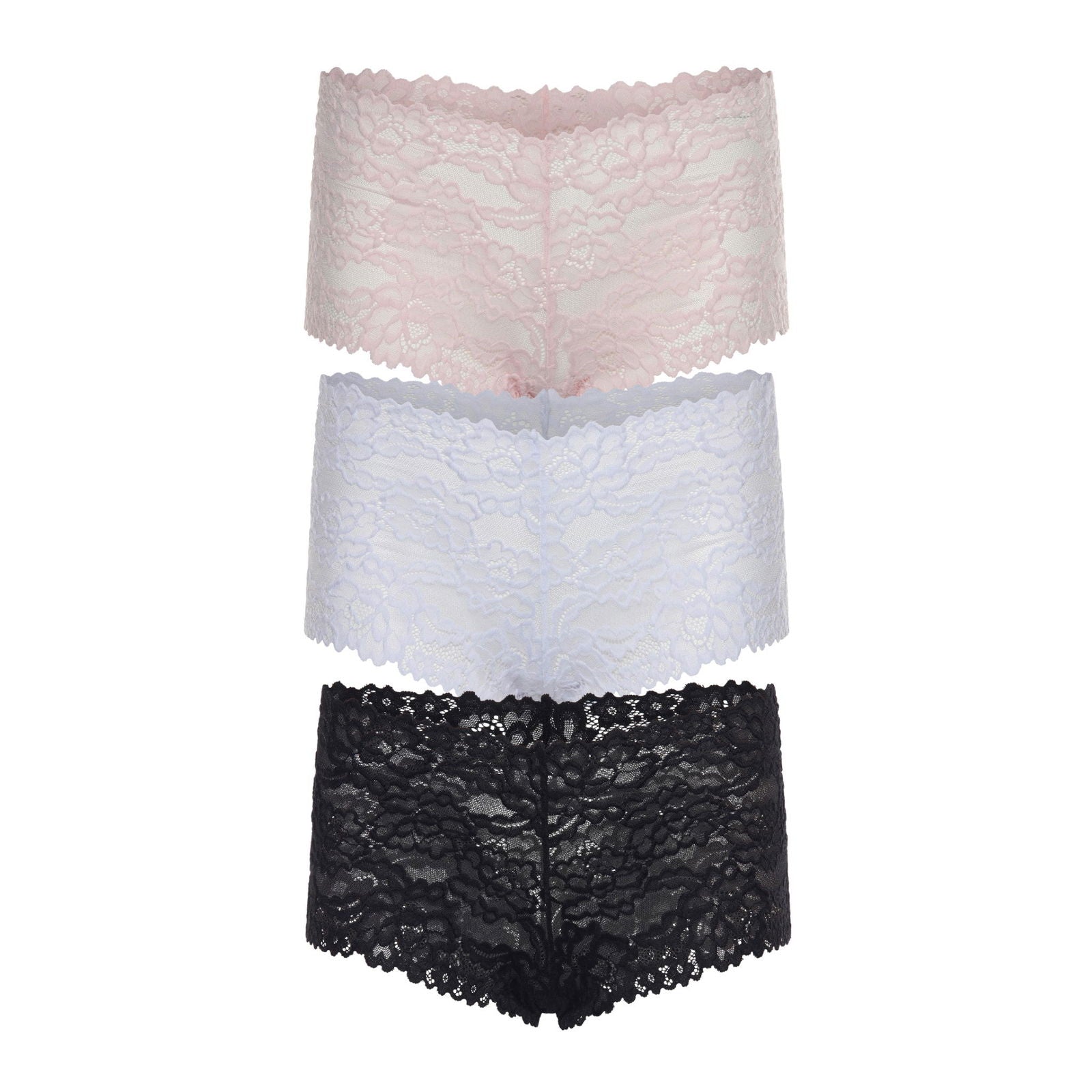 Natalya Tanga 3-Pack - Black, White & Cotton Candy Colors | Women's Comfortable Underwear for Everyday Wear | Perfect for Work, Travel & Lounge