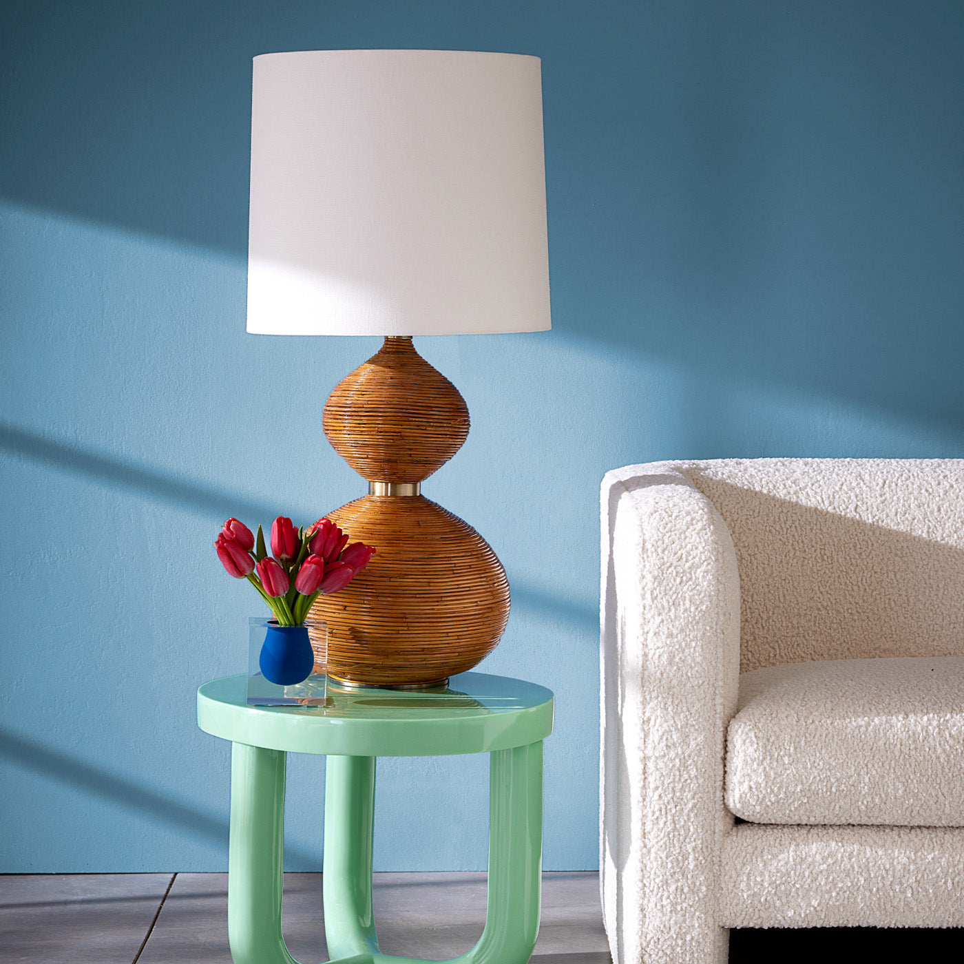Riviera Table Lamp - Modern LED Bedside Lamp with USB Port, Adjustable Brightness for Bedroom, Living Room, and Office - Perfect for Reading, Working, and Relaxing