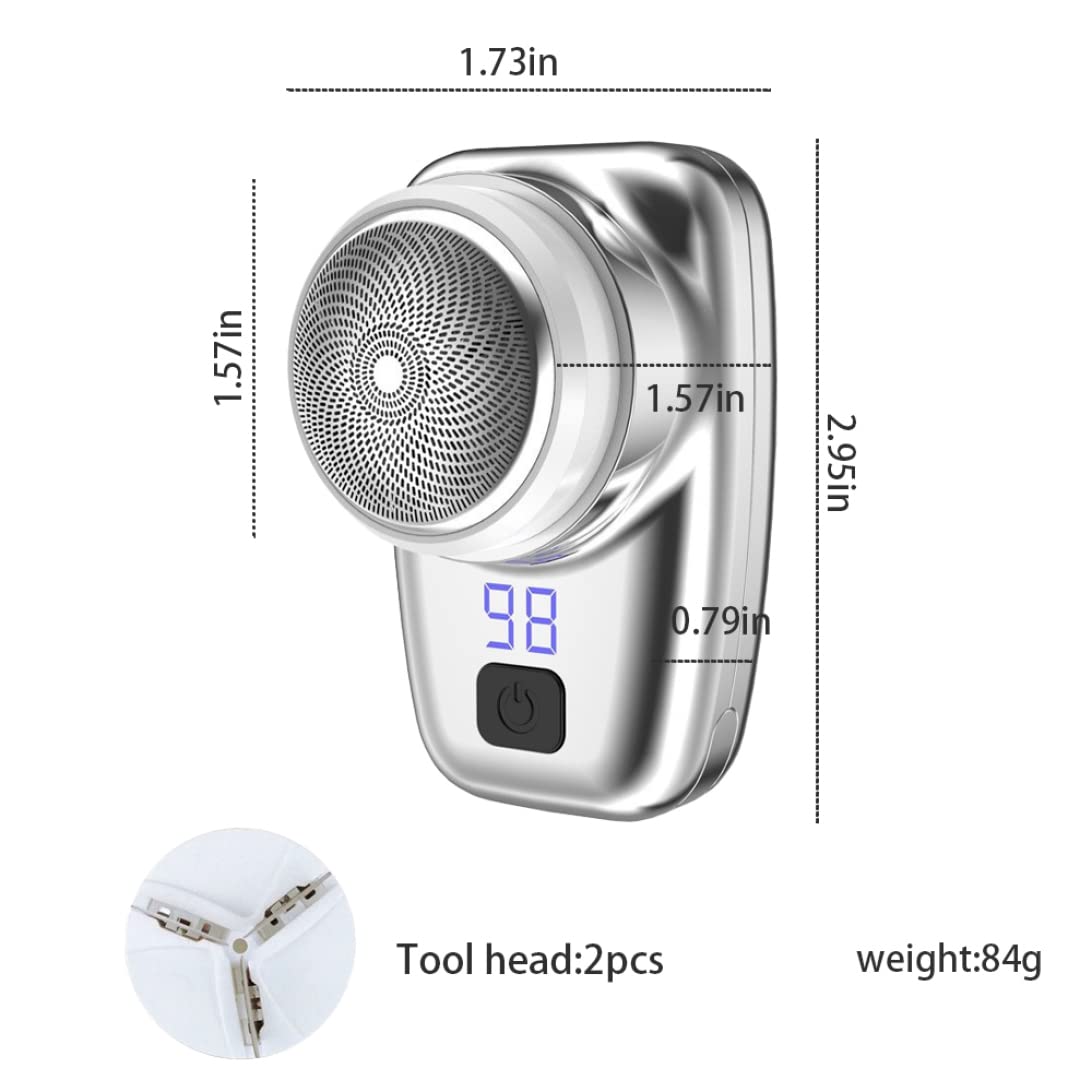 Men's Electric Razor - Mini USB Rechargeable Waterproof Head & Face Shaver for Smooth Shaving | Perfect for Travel, Gym & Daily Grooming