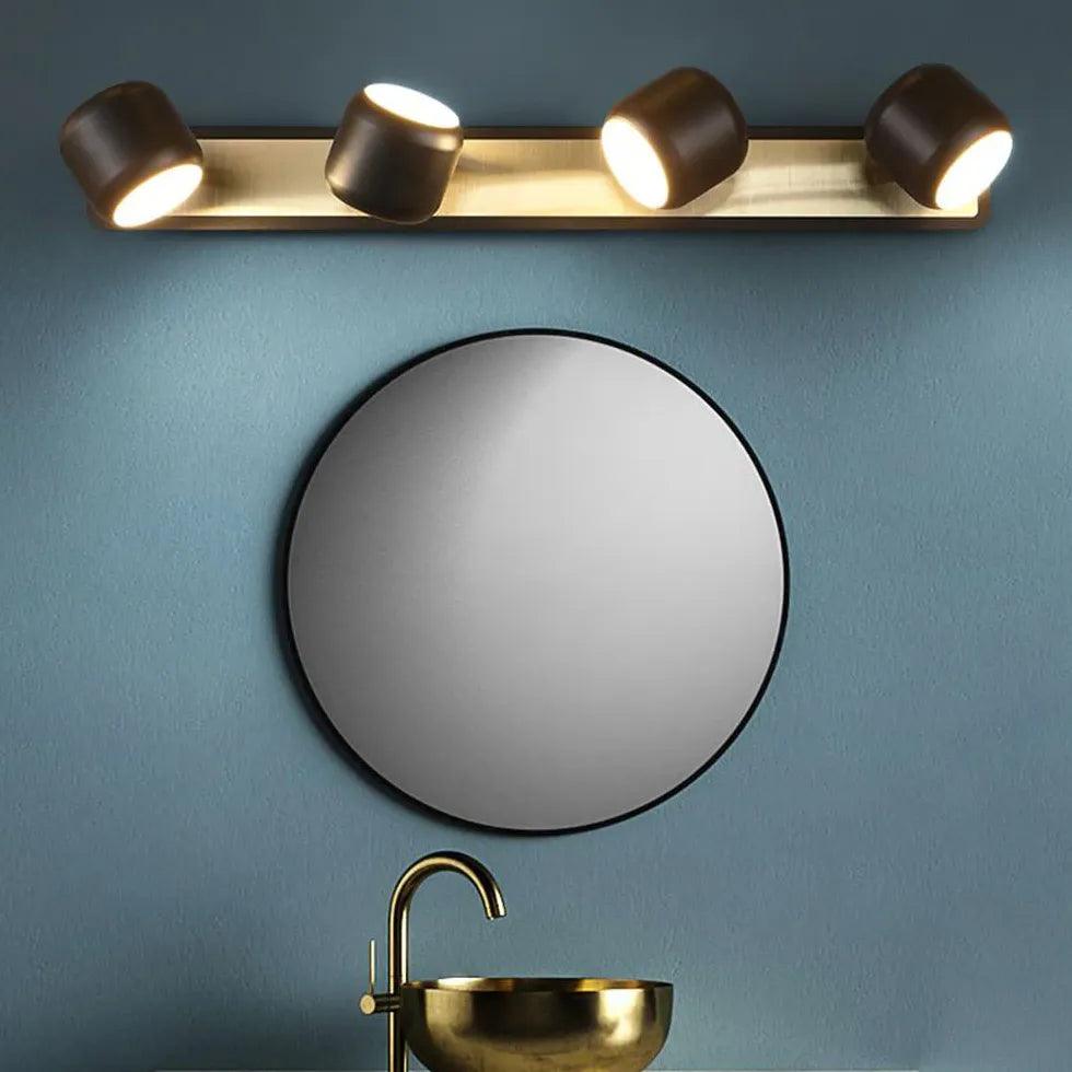 Waterproof Cylindrical LED Bathroom Spotlight - Dimmable Ceiling Light for Shower, Vanity, and Mirror Lighting - Energy Efficient Modern Bathroom Lighting Fixture