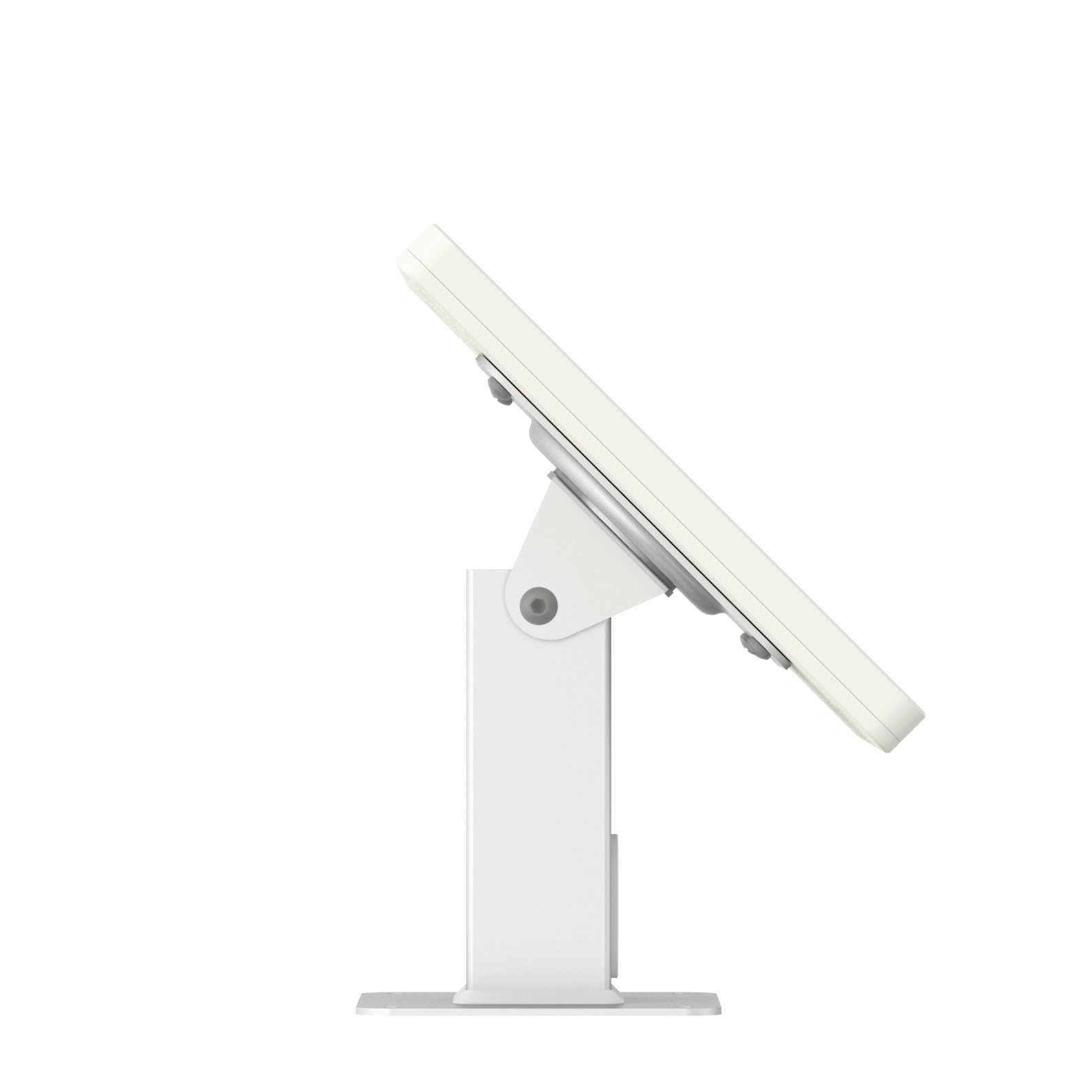 VidaMount White iPad Mini 4 & 5 Rotating Tilting Desk Mount Stand with Enclosure Bundle - Perfect for Home Office, Classroom, and Retail Display
