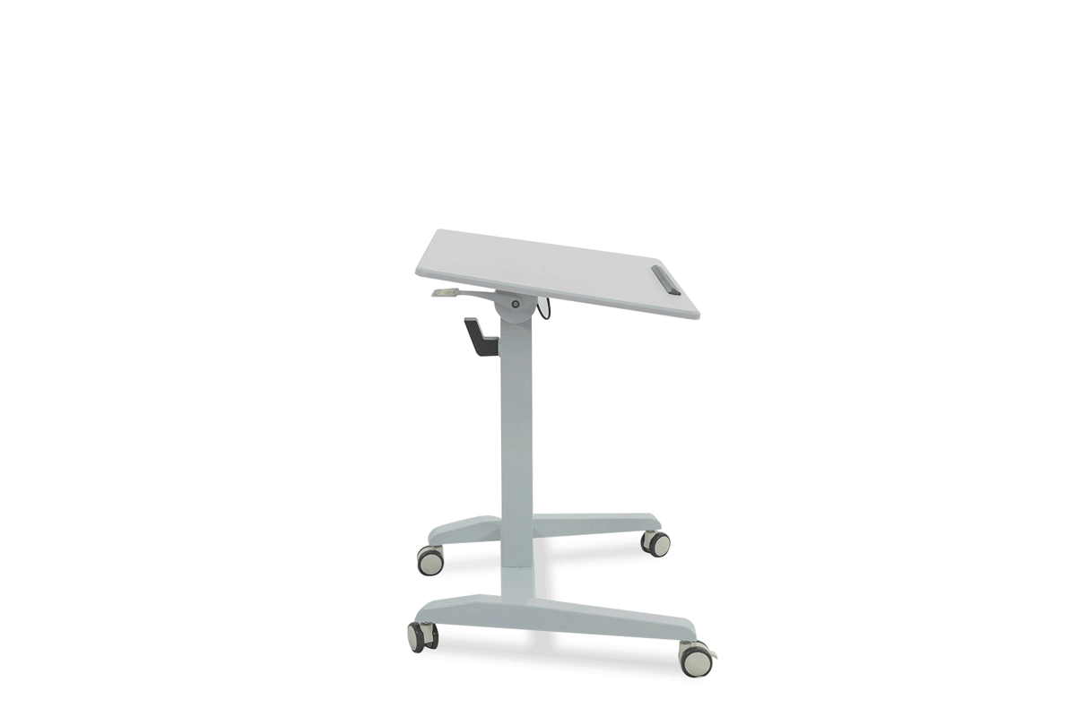 Adjustable Height Mobile Standing Desk with Wheels - Ergonomic Rolling Workstation for Home & Office - Perfect for Laptop, Computer, and Workspace Flexibility