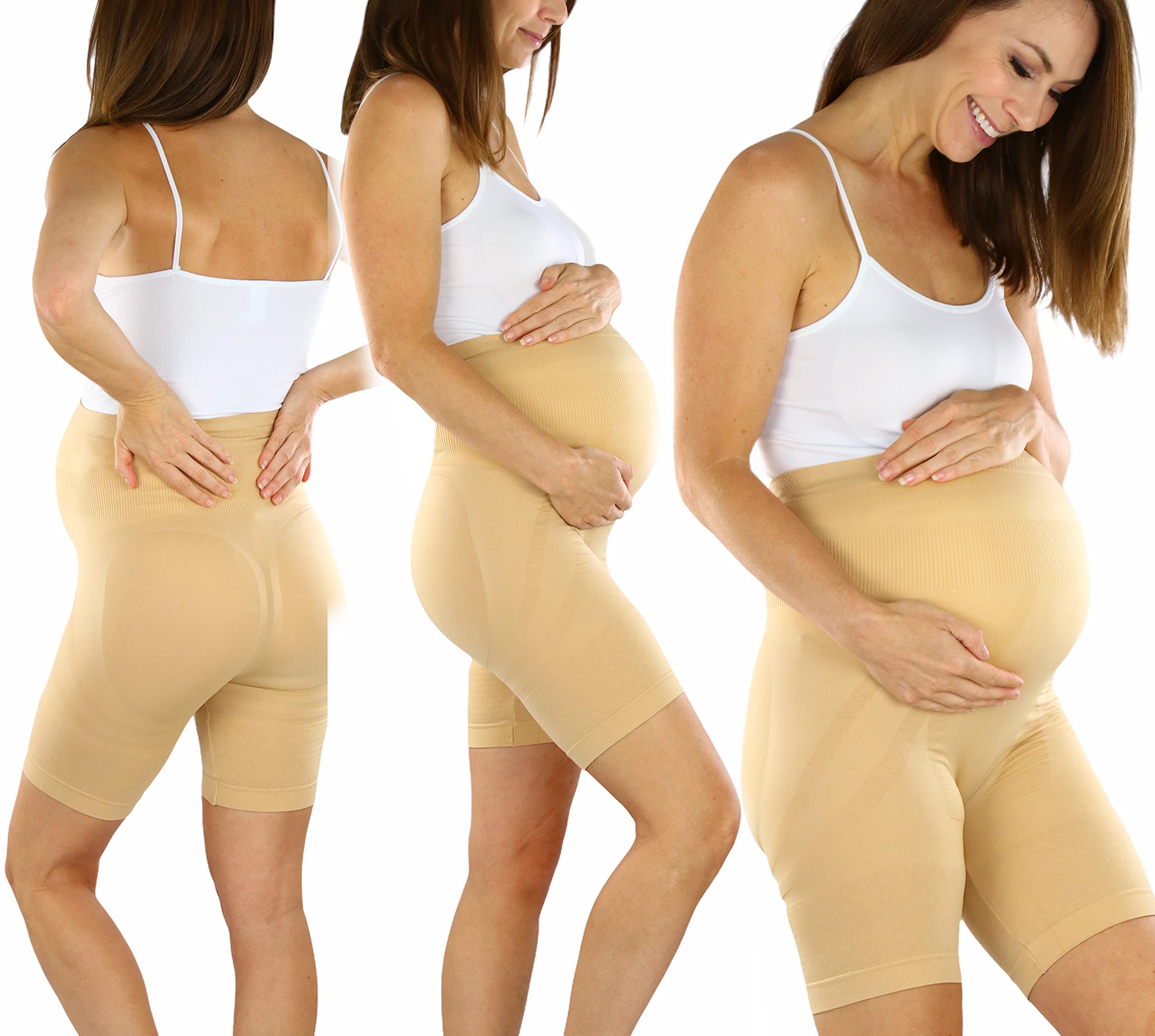 ToBeInStyle Women's High Waist Over The Bump Maternity Underwear - Soft Cotton Pregnancy Panties for Comfort & Support - Perfect for Everyday Wear & Maternity Photos