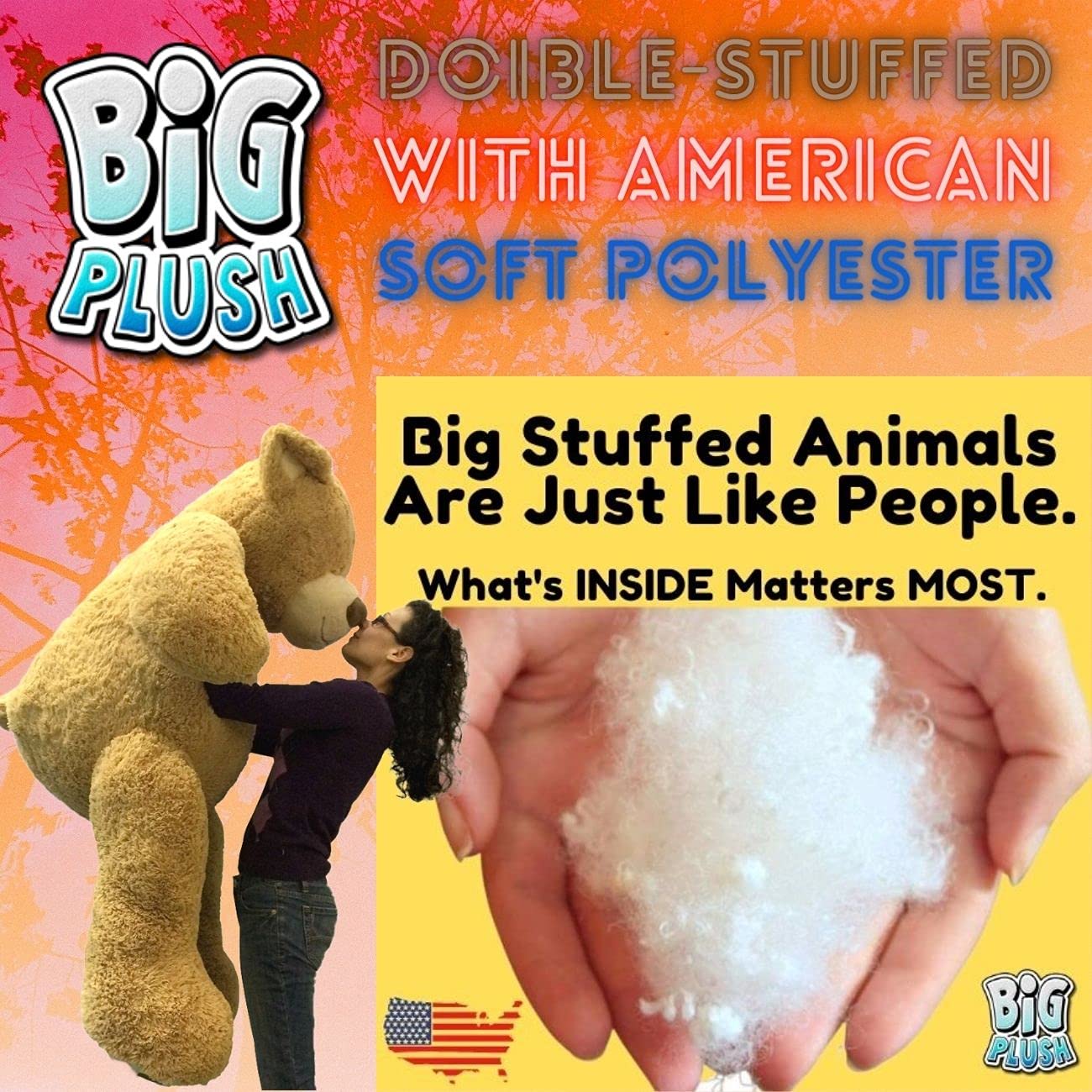 5 Foot Giant Smiling Teddy Bear - Extra Large Soft Plush Stuffed Animal with Bigfoot Paws | Perfect for Nursery Decor, Birthday Gifts & Cuddly Comfort