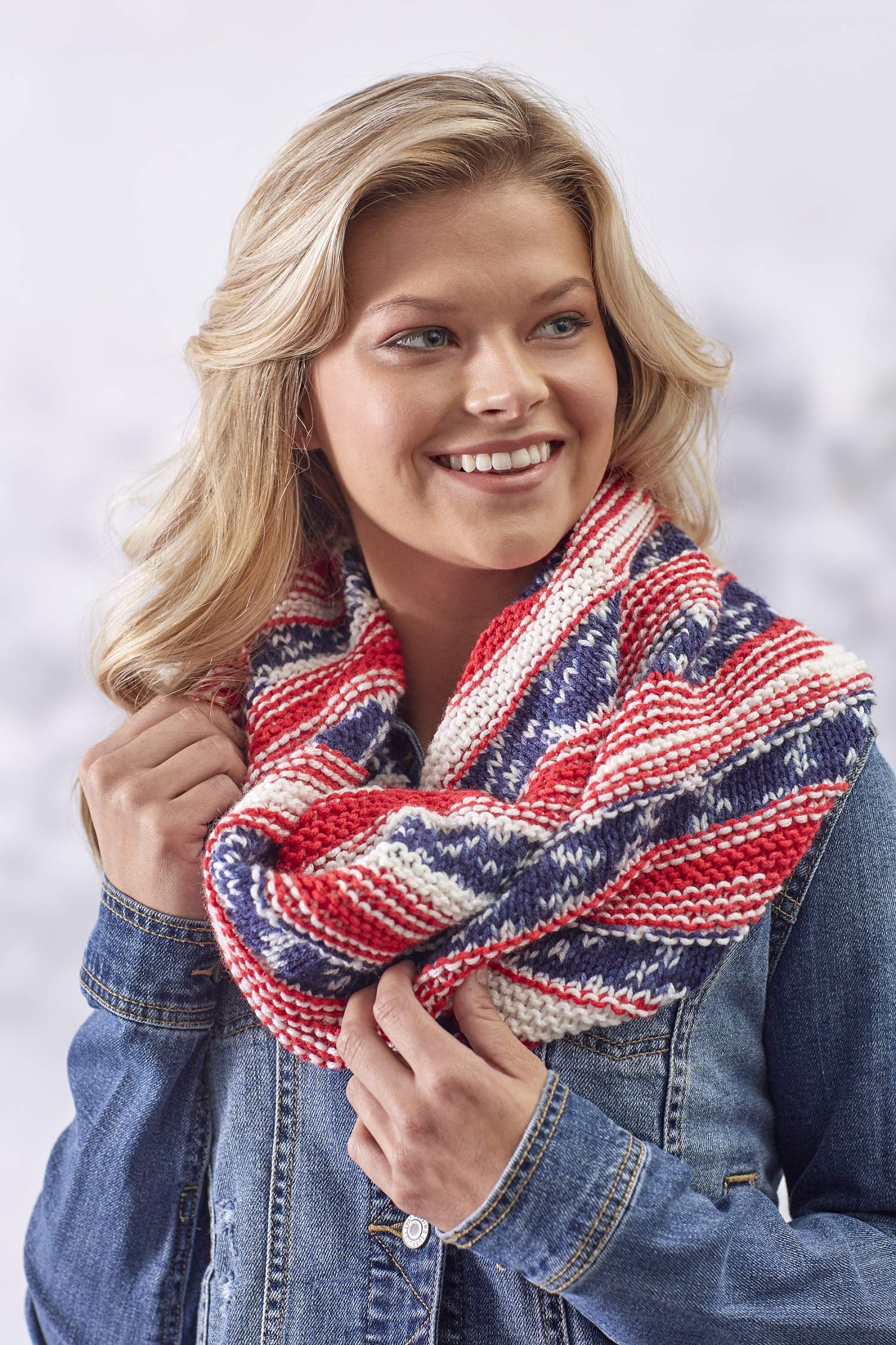 Red Heart Super Saver Primary Stripes Yarn - Soft Acrylic Knitting & Crochet Yarn for Blankets, Scarves & DIY Crafts - Perfect for Beginners & Seasonal Projects