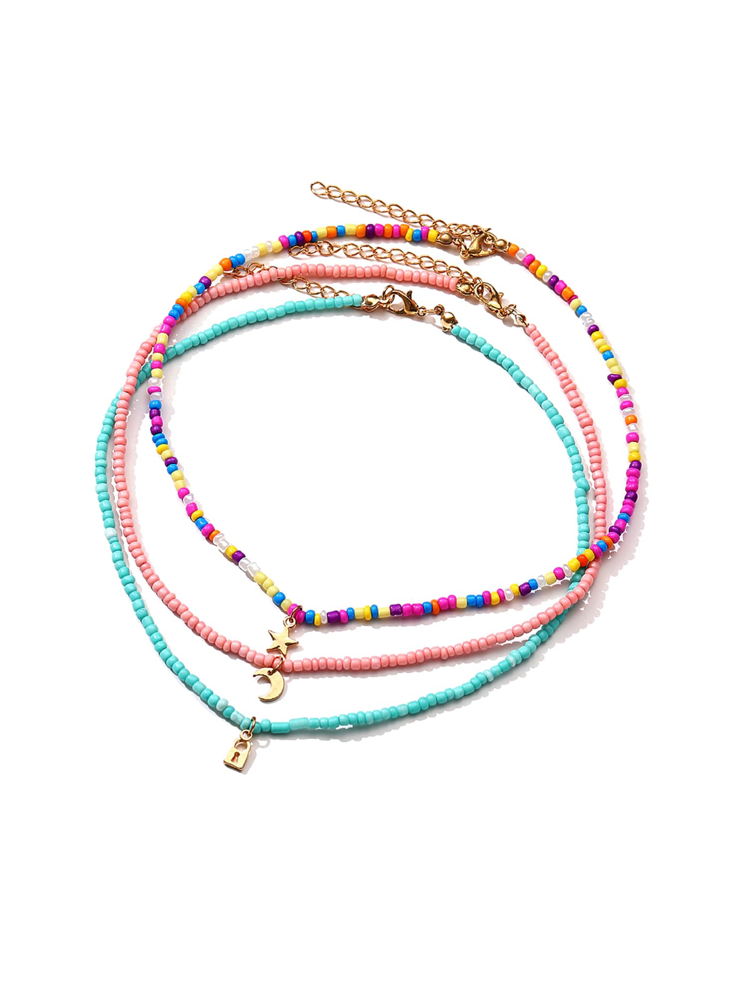 Yellow Beaded Choker Necklace for Women & Girls - Multicolor Charm Chimes Necklace | Birthday & Anniversary Gift for Wife, Girlfriend, Daughter | Perfect for Parties, Weddings, Everyday Wear