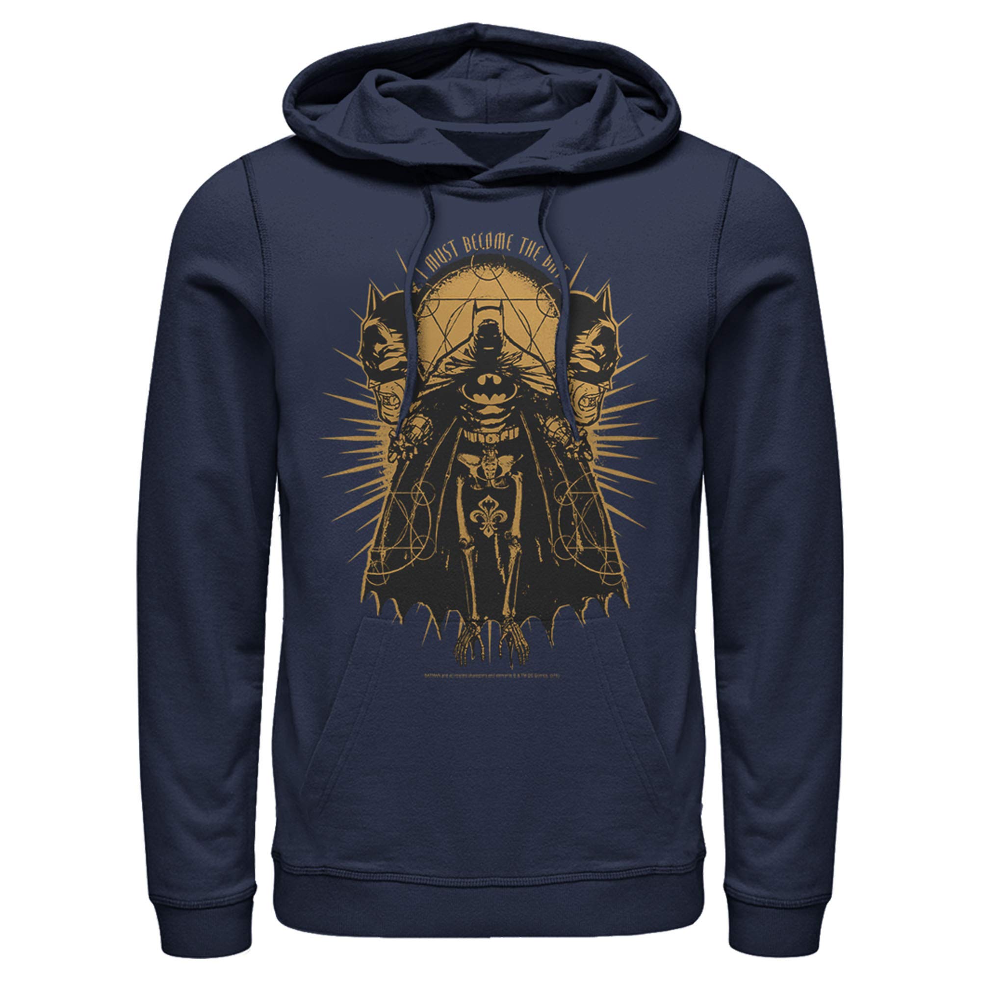 Batman Themed Pullover Hoodie for Men - Soft & Comfortable Superhero Graphic Sweatshirt - Perfect for Cosplay, Casual Wear & Gifts