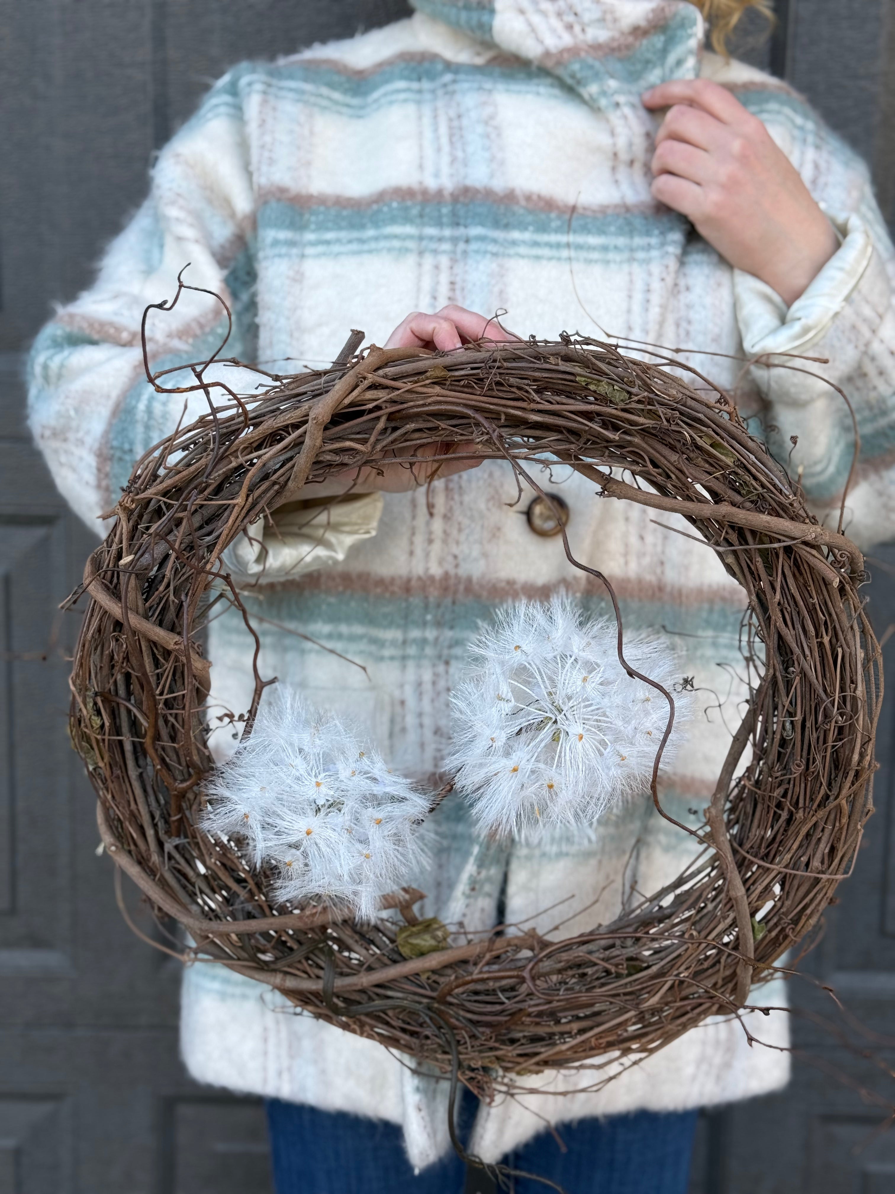 Windy Wreath - Elegant Floral Wreath for Home Decor, Front Door, and Seasonal Celebrations