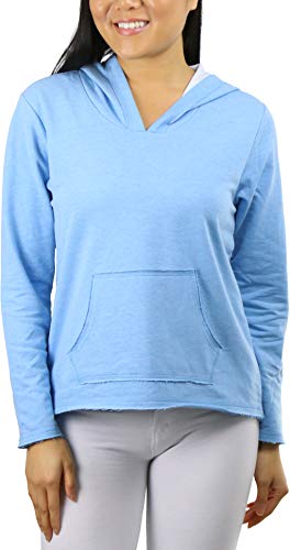 French Terry W/ Kangaroo Pocket - Azure/White (Junior)