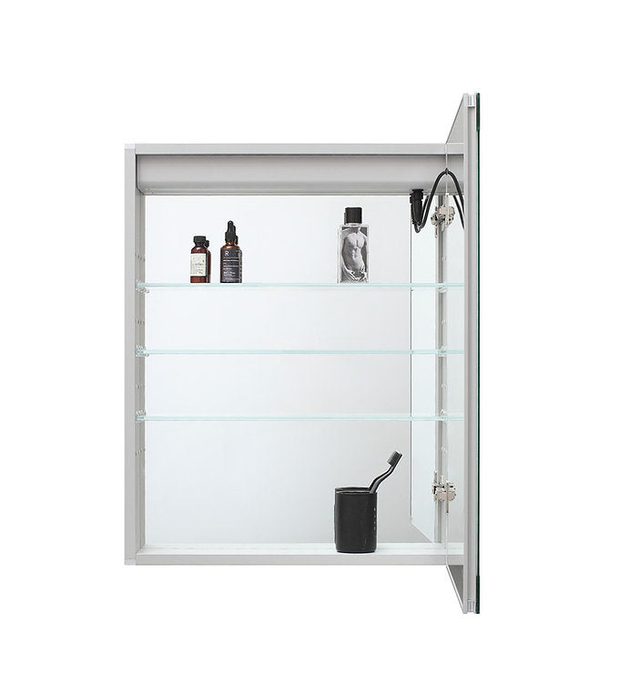 Aquadom Royale Basic Q 24x30 Right or Left Hinge LED Lighted Bathroom Medicine Cabinet - Perfect for Modern Homes & Spa-Like Retreats