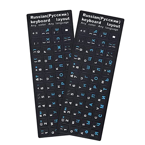 Russian-black/Blue Letters