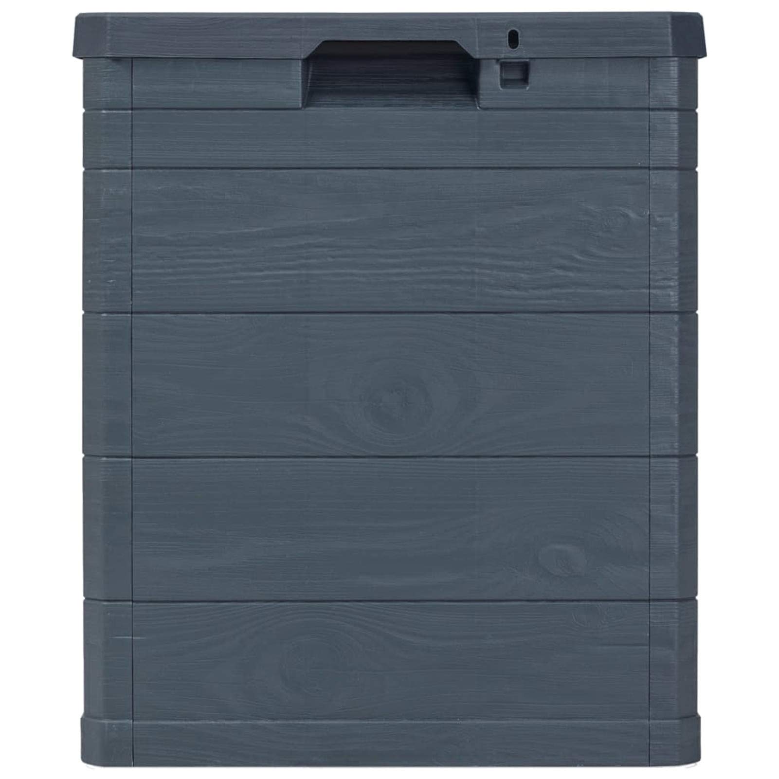 Shubiao 23.8 Gallon Waterproof Outdoor Storage Box - Deck Box for Pool Accessories, Patio Furniture Covers & Garden Tools - Anthracite Grey Weatherproof Container for Backyard, Poolside & Patio Organization