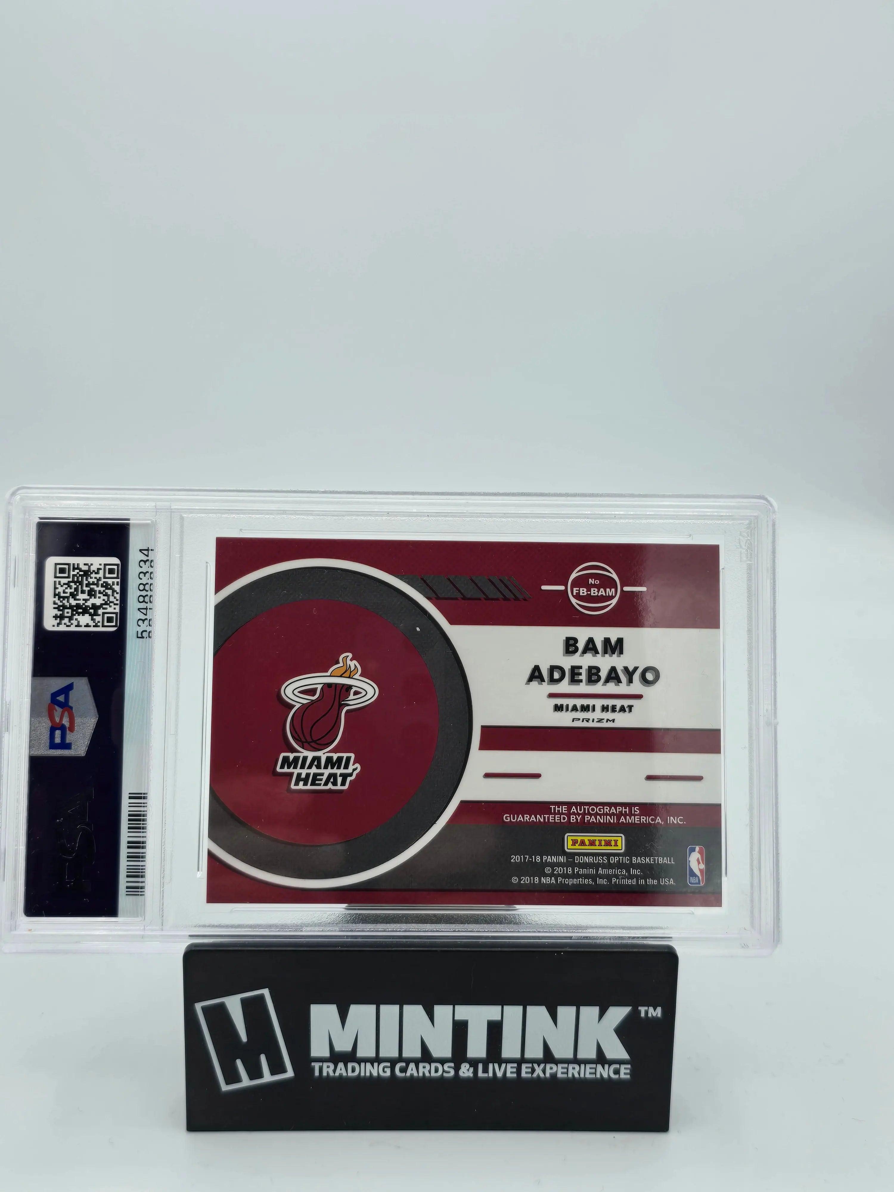 2017 Panini Donruss Optic Fast Break Signatures Auto Bam Adebayo PSA 10 Graded Basketball Card - Perfect for Collectors, Investors & Sports Memorabilia Enthusiasts