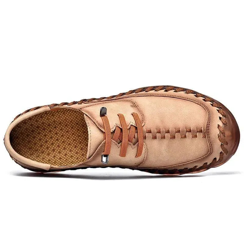 Mido Fashion Leather Slip On Shoes for Men - Comfortable Loafers Casual Walking Shoes - Perfect for Office, Travel & Everyday Wear