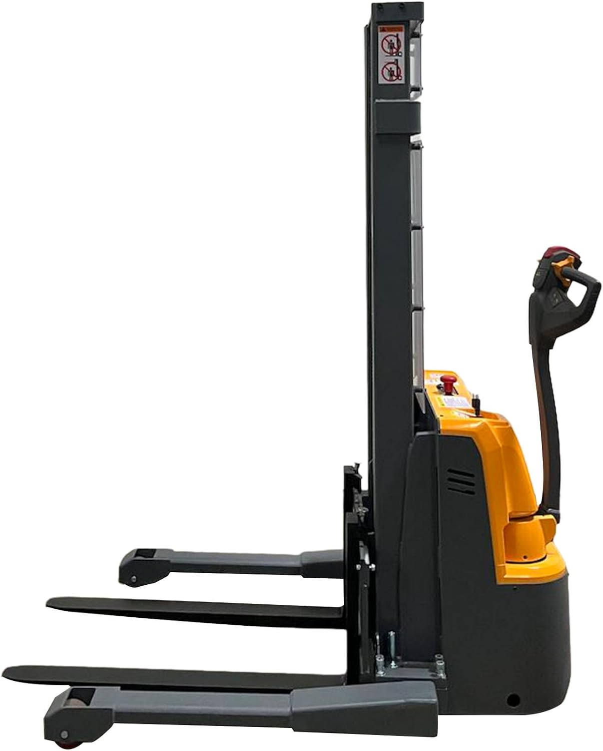 Apollolift A 3035 Electric Walkie Stacker Forklift - 2640 lbs Capacity, Lithium Battery Powered, Straddle Legs Design, 118