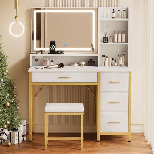 White and Gold