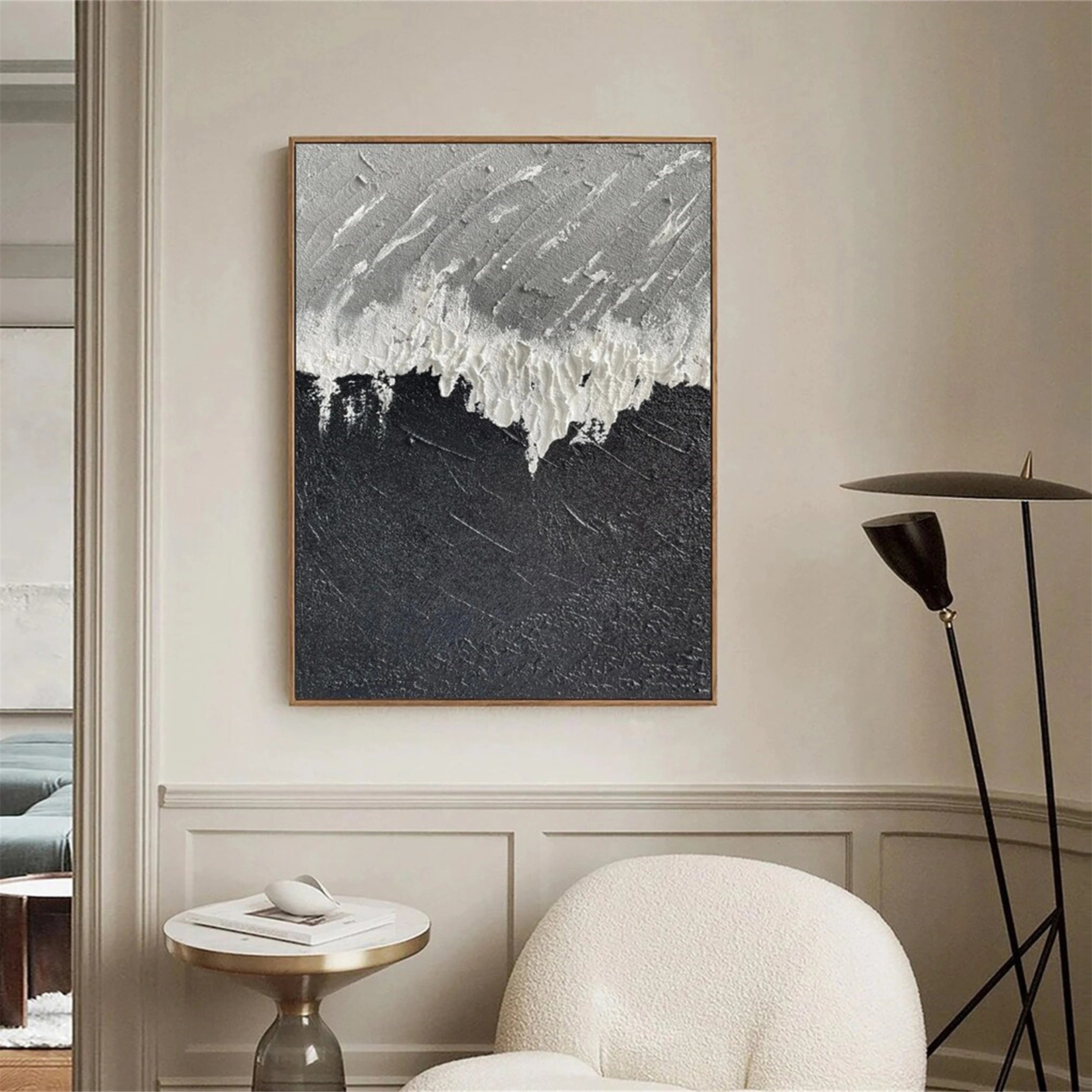 Ocean and Sky Painting #OS 113 - Handmade Canvas Wall Art for Home & Office Decor - Perfect for Living Room, Bedroom or Beach House