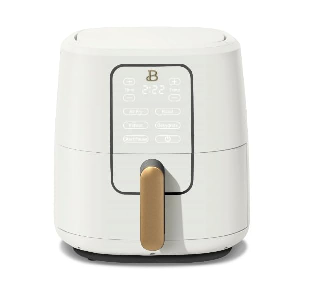 6QT Digital Air Fryer with Touchscreen - Fast Preheat, 4-in-1 Cooking Functions (Bake, Roast, Grill, Reheat) - 5lb Capacity - Perfect for Family Meals & Healthy Snacks
