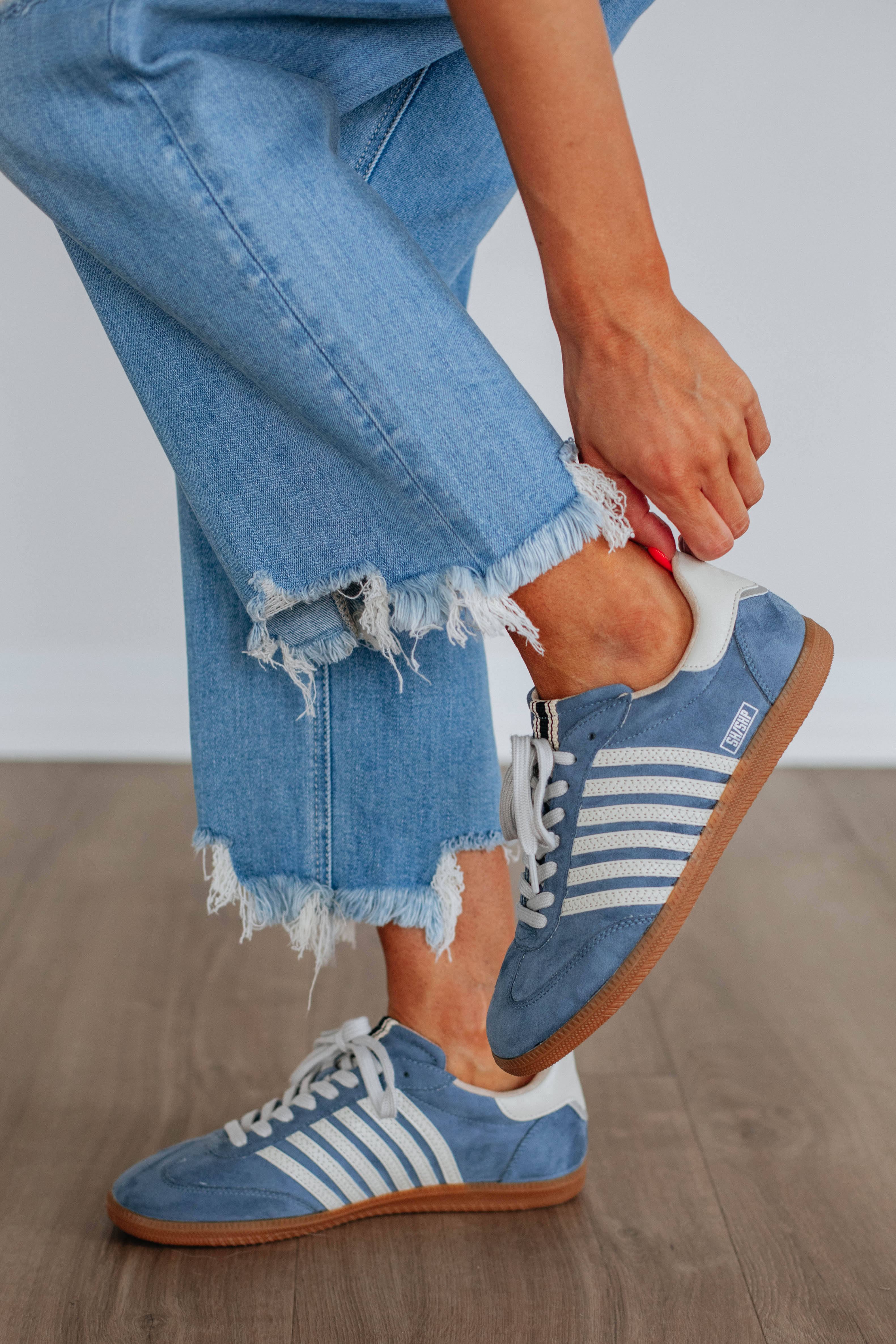 Trendy Dusty Blue Sneakers for Women - Fashionable & Comfortable Walking Shoes for Casual Outfits & Daily Wear