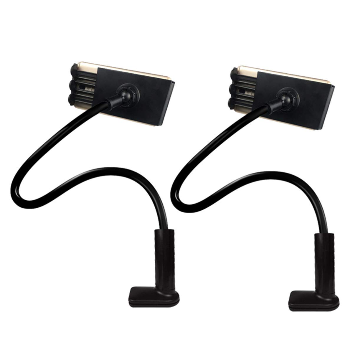 2-Pack Adjustable Tablet Stand & Phone Holder - Flexible Gooseneck Clip Mount for Bed, Car, Desk - Compatible with iPad, iPhone, Samsung Devices - Perfect for Watching Movies, Reading & Hands-Free Video Calls