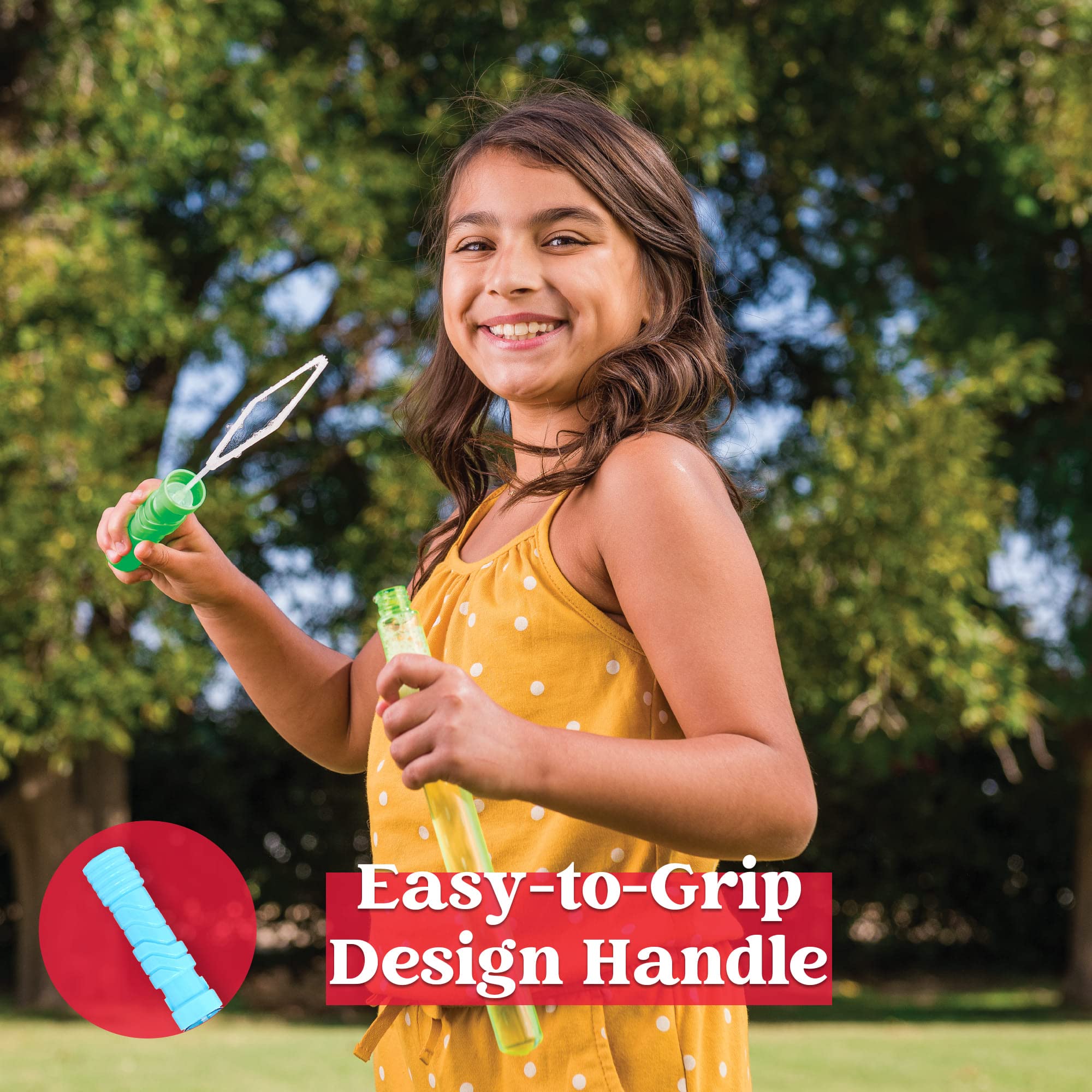JOYIN 24 Pack 14.6 Inch Giant Bubble Wands Bulk (2 Dozen) - Summer Outdoor Toys, Kids Party Favors for Easter & Birthday - Fun Bubble Solution for Backyard, Park & Indoor Play