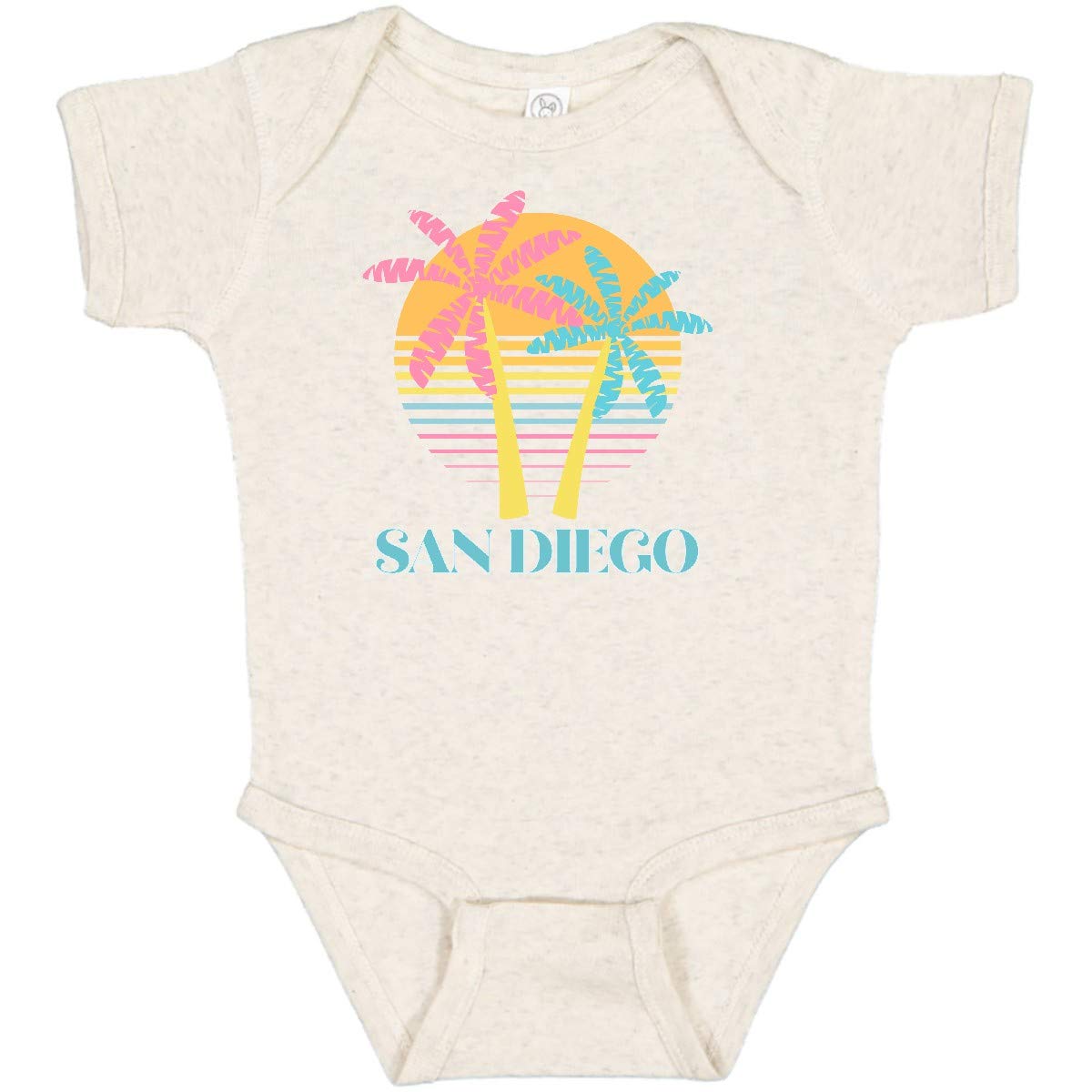 Inktastic San Diego California Beach Vacation Baby Bodysuit - Cute Infant Onesie for Summer Travel & Family Trips - Perfect Beachwear for Babies & Toddlers