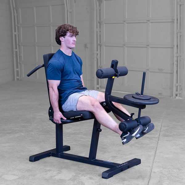 Body Solid GLCE365B Leg Curl & Extension Machine - Home Gym Strength Training Equipment for Leg Workouts & Muscle Building