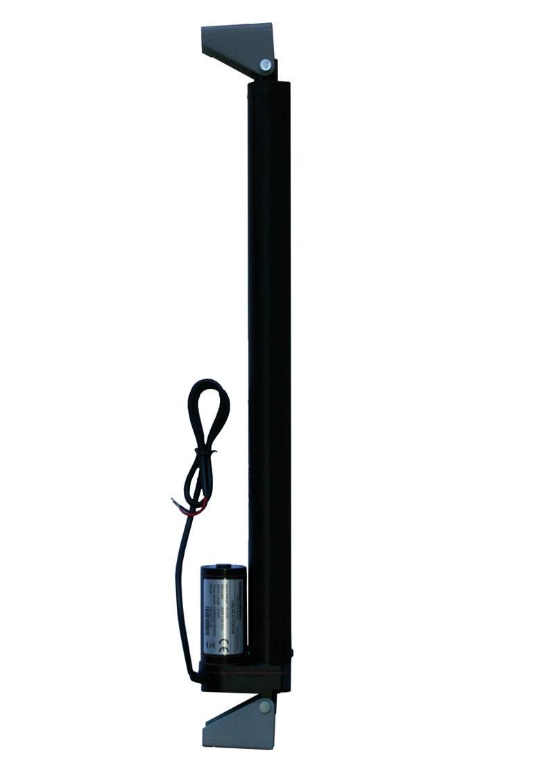 WindyNation 12V Linear Actuator Kit with Power Supply, DPDT Switch, Mounting Brackets & Connectors - 16 Inch Stroke, Momentary Switch - Perfect for DIY Projects, Home Automation, and Industrial Applications