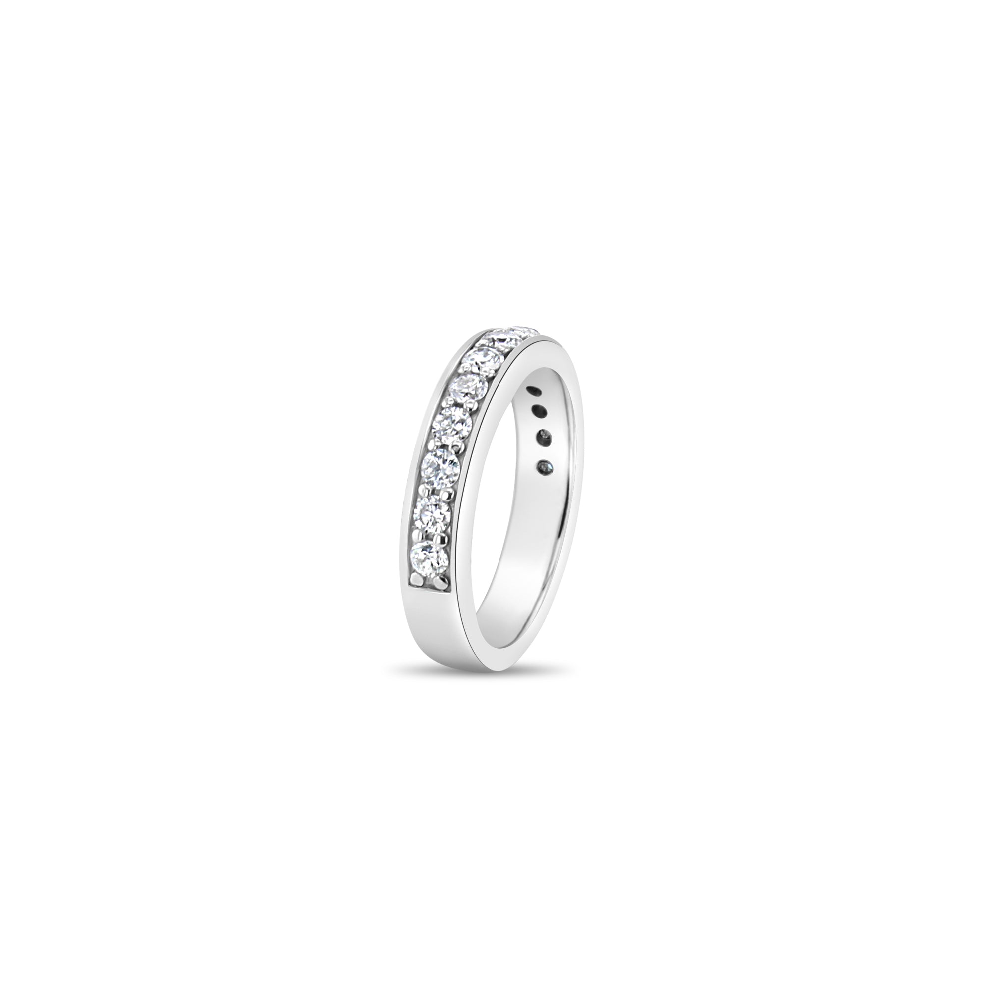1 Carat Channel Set Diamond Wedding Band Ring - 14K White Gold for Women - Perfect for Engagement, Anniversary & Bridal Jewelry Gifts
