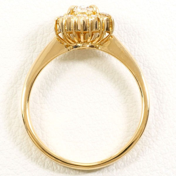18K Yellow Gold Diamond Ring for Women - Elegant Solitaire Engagement Wedding Band - Perfect for Proposals, Anniversaries & Special Occasions
