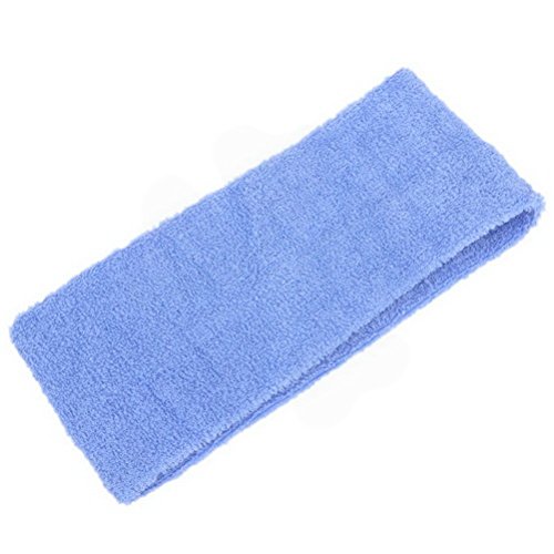 2-Pack Stretchy Sports Headbands for Yoga, Running & Workouts - Soft & Absorbent Sweatband for Women & Men - Steel Blue - Lightweight 0.09 lb by Unoopler | Perfect for Gym, Fitness & Daily Activities