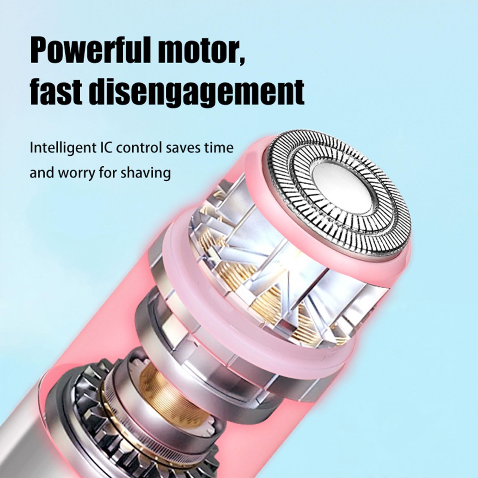 Electric Hair Shaver for Women - Rechargeable & Washable Body Hair Remover with ABS Texture - Perfect for Legs, Arms, Bikini Line & Underarms at Home or Travel
