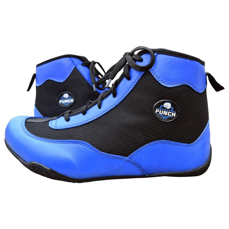 Professional Boxing & Wrestling Shoes for Men & Women - Breathable, Non-Slip Rubber Sole, Lightweight Training Shoes for Adults & Youth | Perfect for Boxing Gyms, MMA Training & Martial Arts Practice