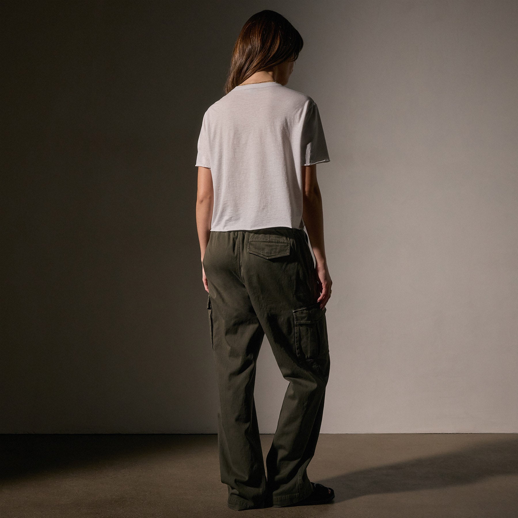 Premium Cotton Linen Silk Blend T-Shirt - Light Mist Color | Soft & Breathable Women's Casual Top for Summer, Travel & Everyday Wear