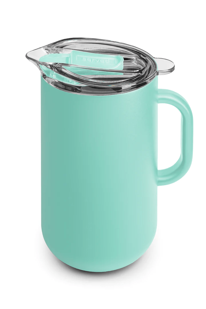 Blue Lemonade Insulated Pitcher - 64oz BPA-Free Stainless Steel Beverage Dispenser with Lid & Spout - Perfect for Iced Tea, Cold Brew, Juice & Party Drinks