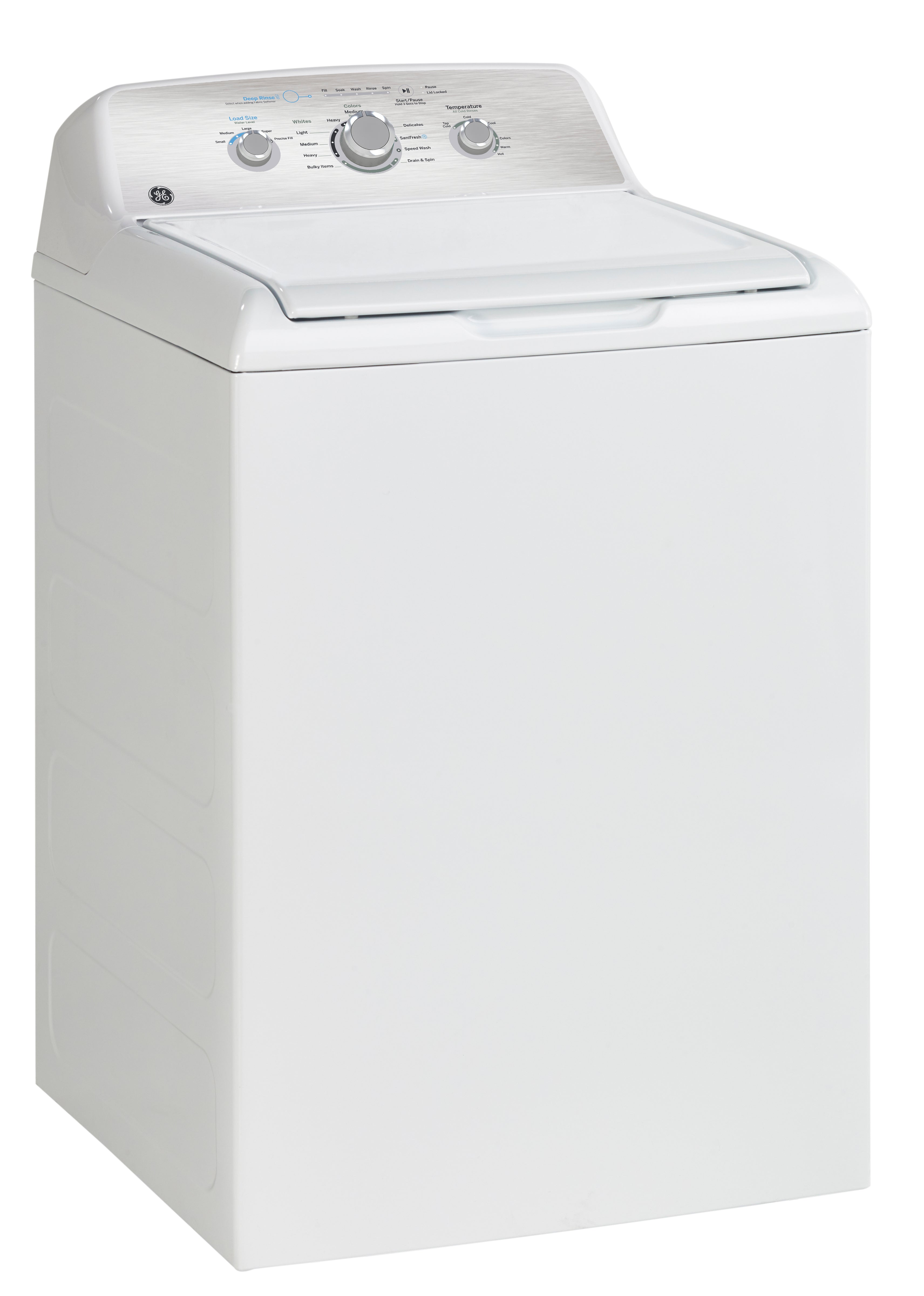 GE GTW331BMRWS 4.4 Cu. Ft. White Top Load Washing Machine - Perfect for Laundry Rooms, Apartments & Small Spaces