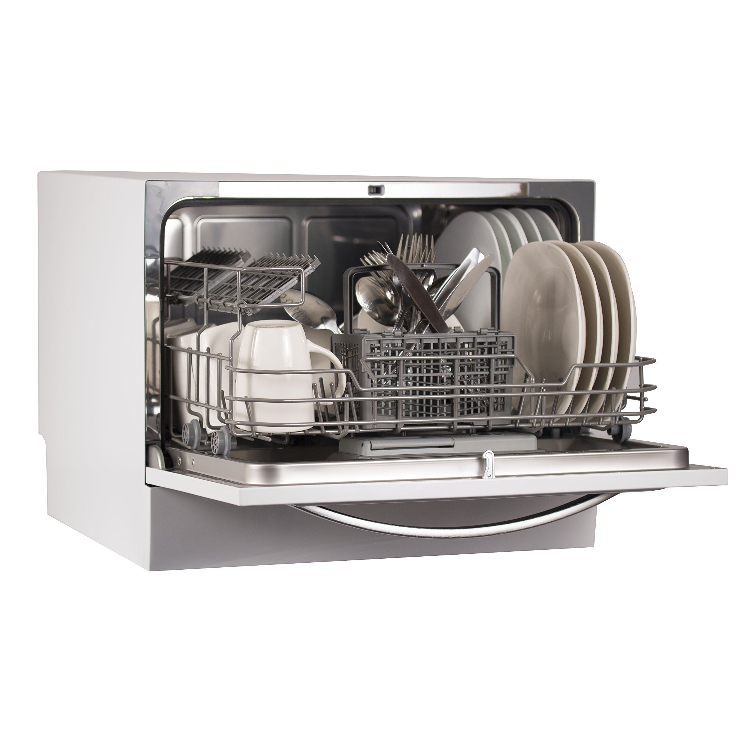 BLACK+DECKER BCD6W 6 Place Setting ENERGY STAR Certified Portable Compact Countertop Dishwasher - Perfect for Small Apartments, RVs, Dorms & Kitchenettes