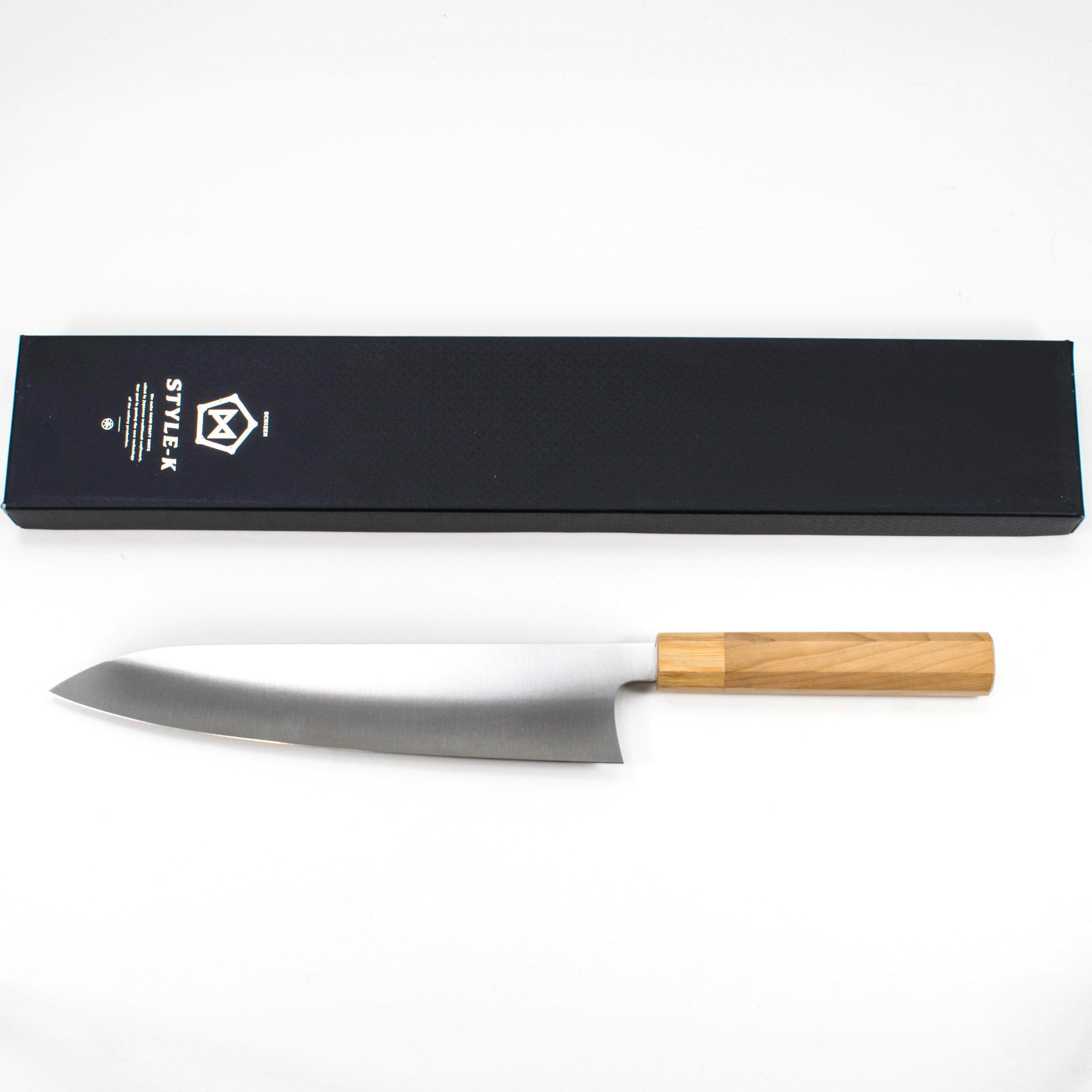 Premium Makoto SG2 Sakura Gyuto 240mm Japanese Chef Knife - High-Performance Stainless Steel Blade for Professional Cooking & Sushi Preparation