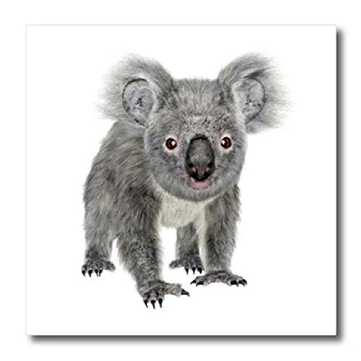 3D Rose Koala Iron On Heat Transfer - 10 Inch - Cute Animal Applique for T-Shirts, Bags & DIY Crafts - Perfect for Kids, Animal Lovers & Personalized Gifts