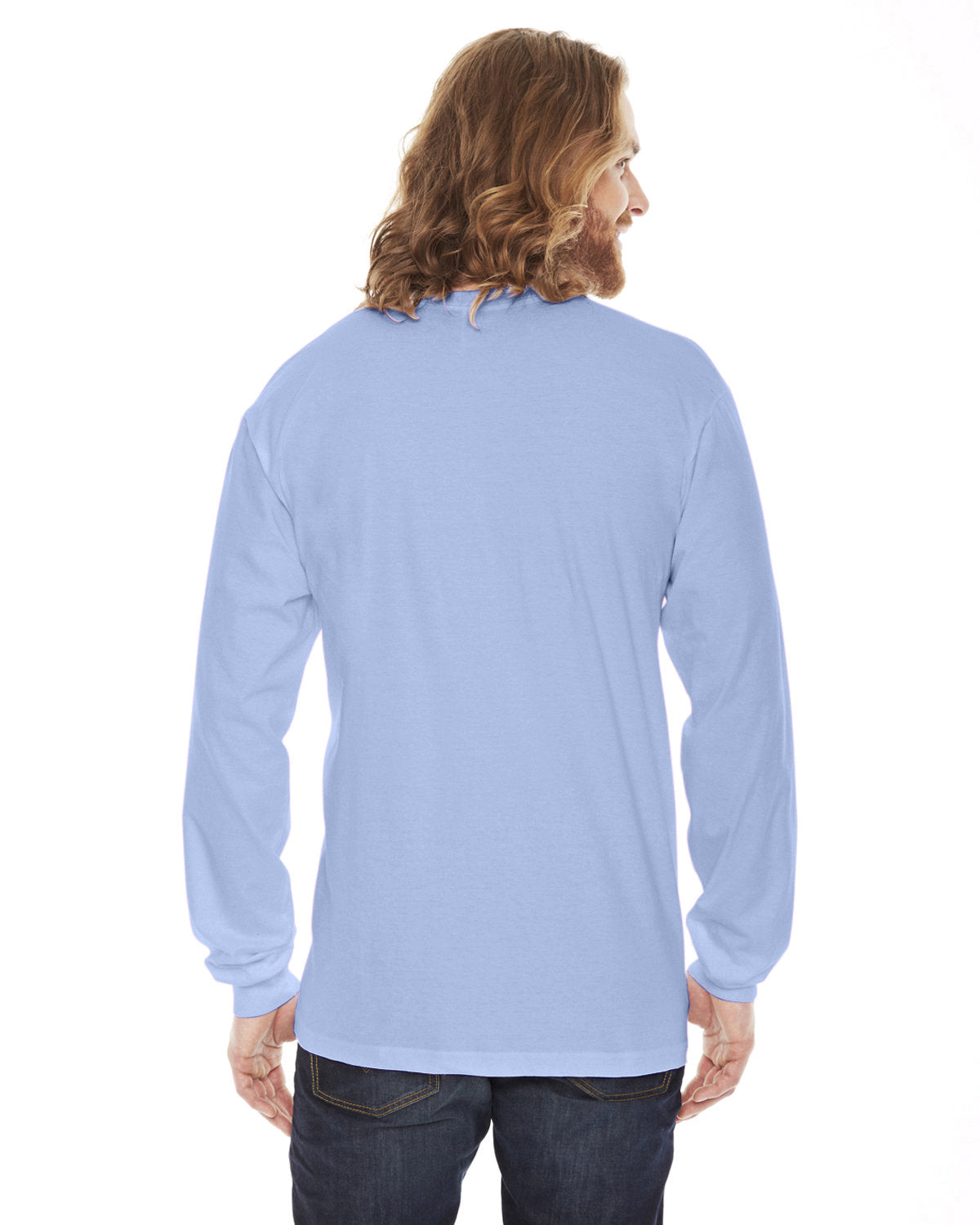 American Apparel 2007W Unisex Fine Jersey Long Sleeve T-Shirt | Soft Cotton Crewneck Tee for Men & Women | Perfect for Casual Wear, Layering & Everyday Comfort