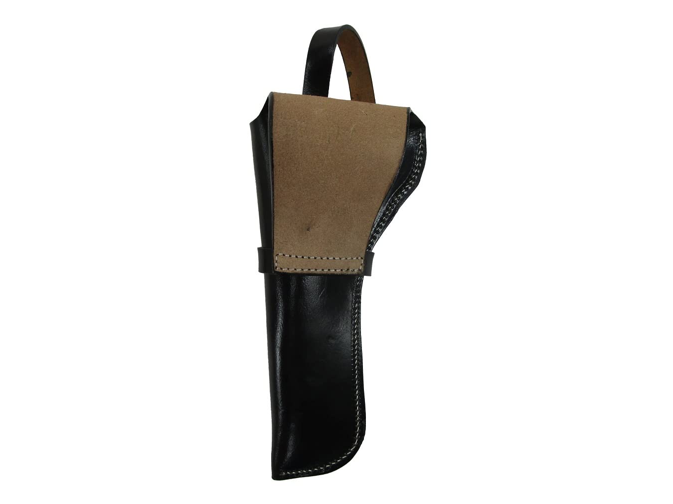 Premium Western Cowboy Leather Holster - Hand-Tooled Sea Shell Design for Magnum Revolver - Right Handed Gun Holder - Perfect for Cowboy Action Shooting & Concealed Carry