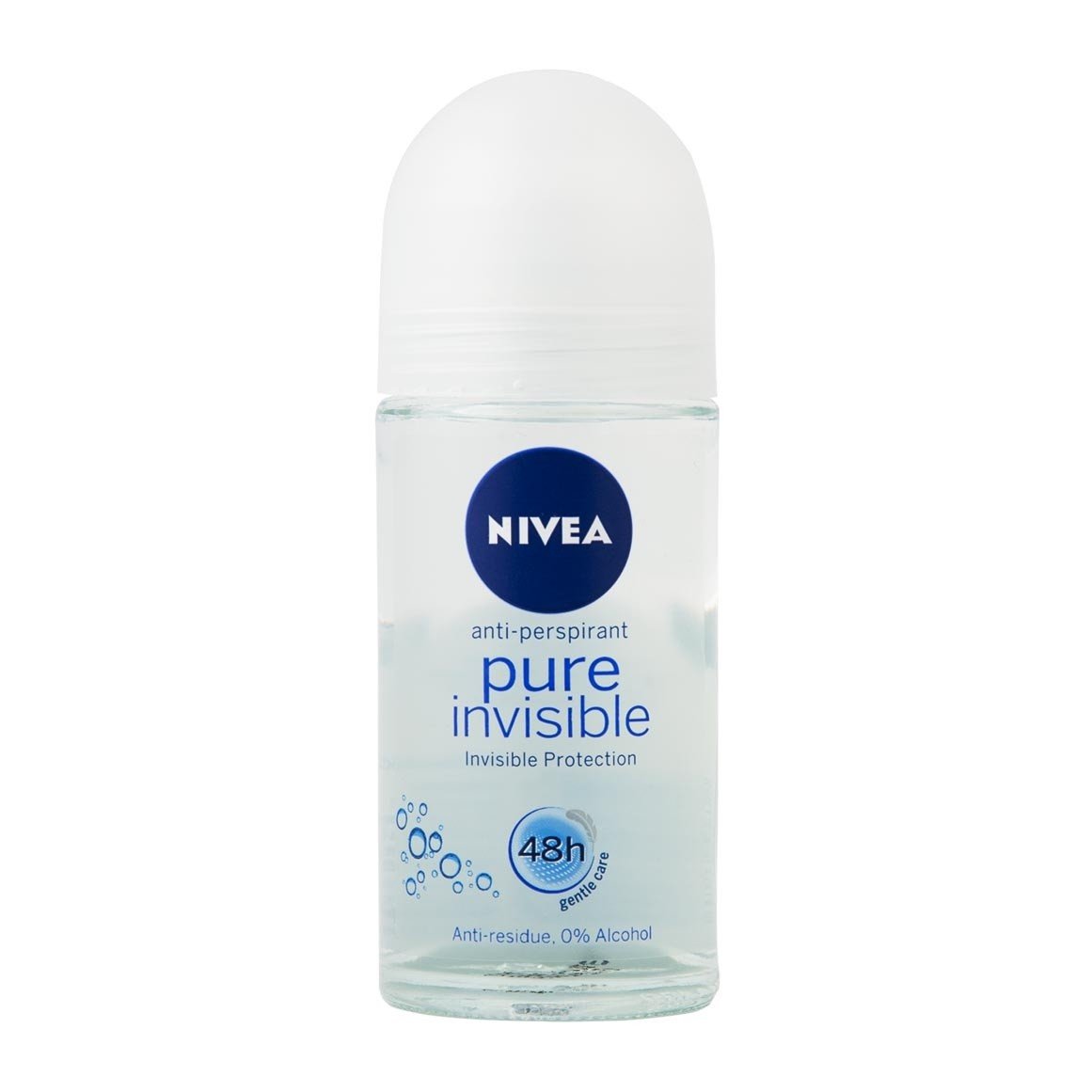 Nivea Sensitive & Pure Deodorant Roll-On for Women & Men - 1.69 Fl Oz (50ml) - Alcohol-Free & Gentle on Skin - Ideal for Sensitive Skin & Daily Freshness