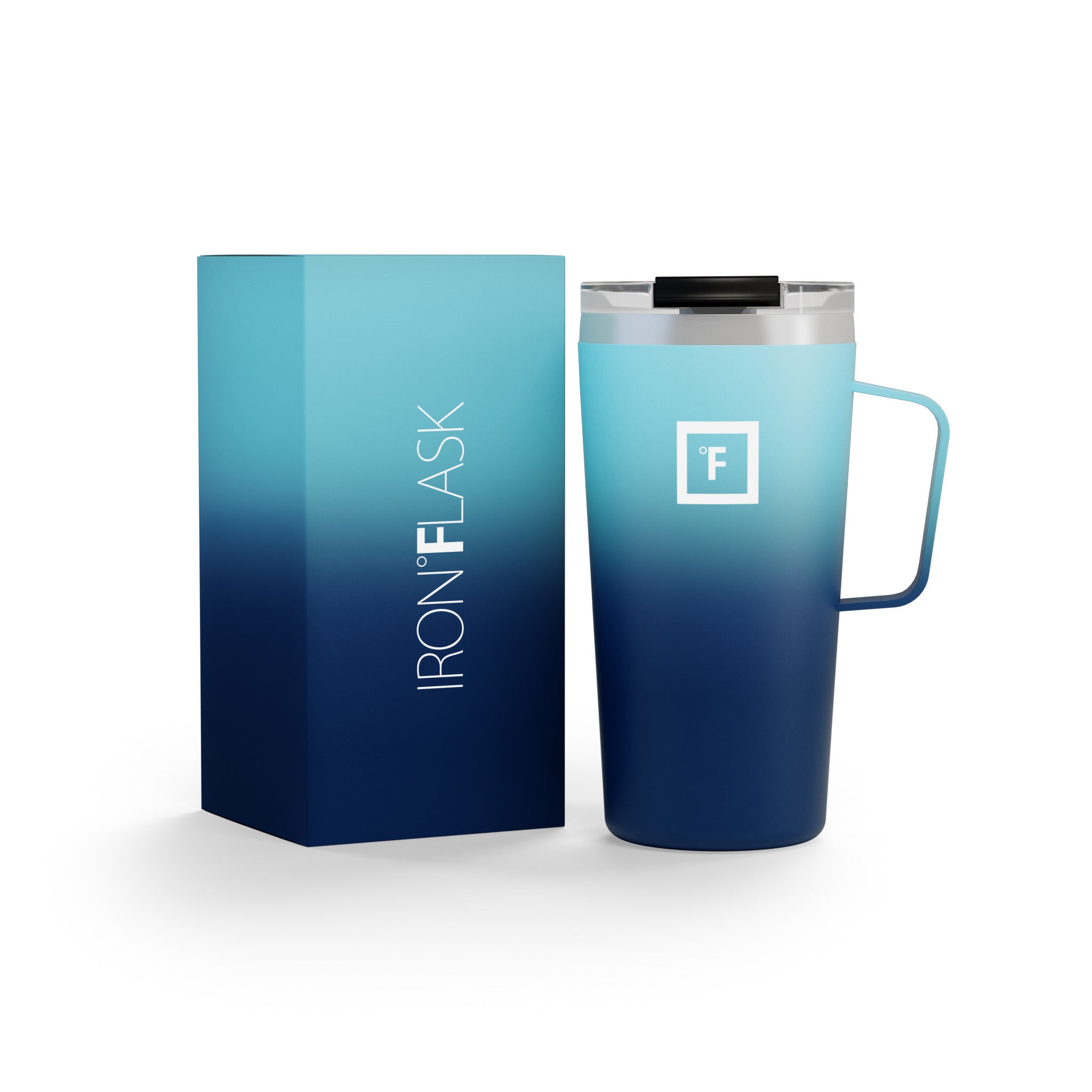 16 Oz Grip Coffee Mug - Insulated Travel Mug with Non-Slip Handle, Perfect for Hot & Cold Drinks - Ideal for Office, Commuting, Camping and Outdoor Activities