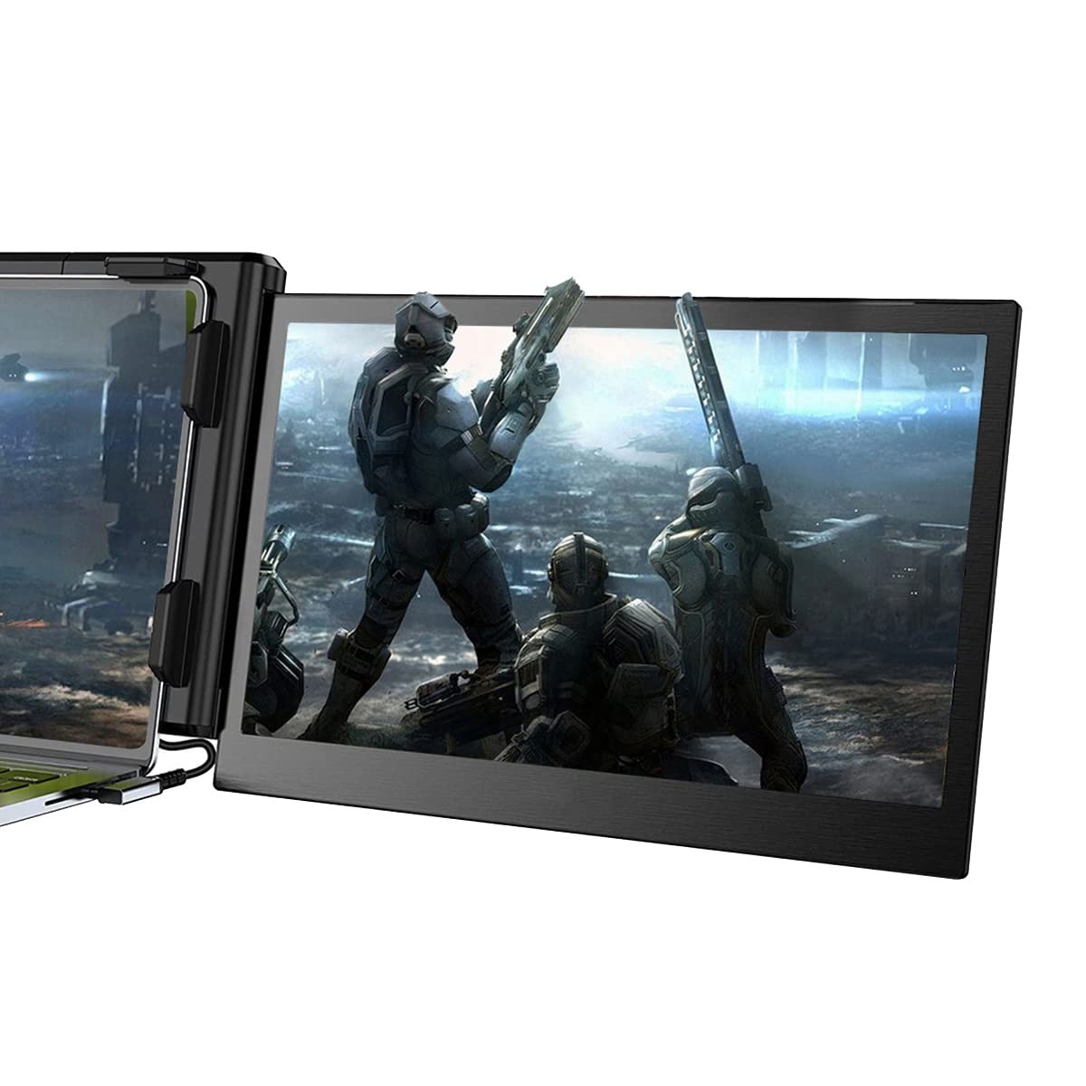 12 Inch Portable Foldable Laptop Extension Screen - Secondary Monitor for MacBook, Windows, Gaming & Work - Expand Your Display for Multitasking & Productivity